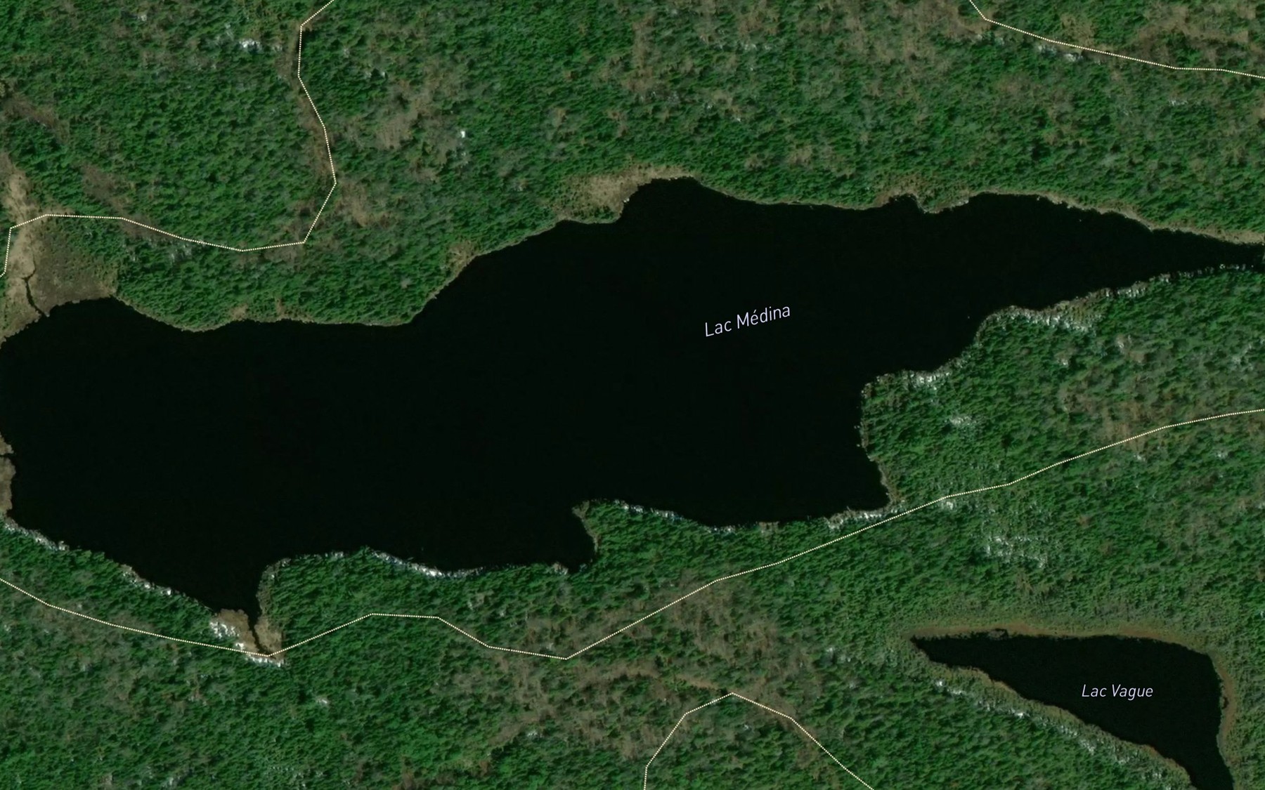 Satellite map of the Lac Medina