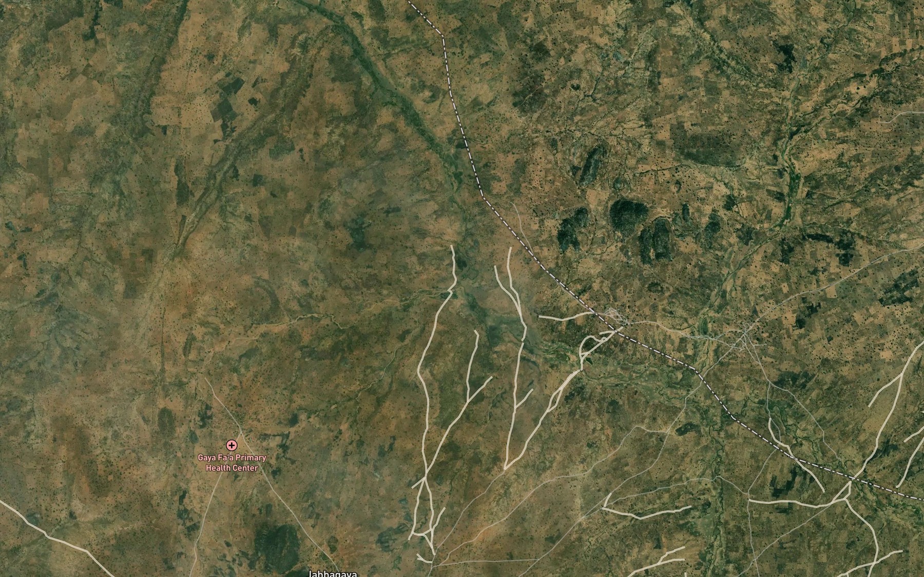 Satellite map of the Mayo Zuvi