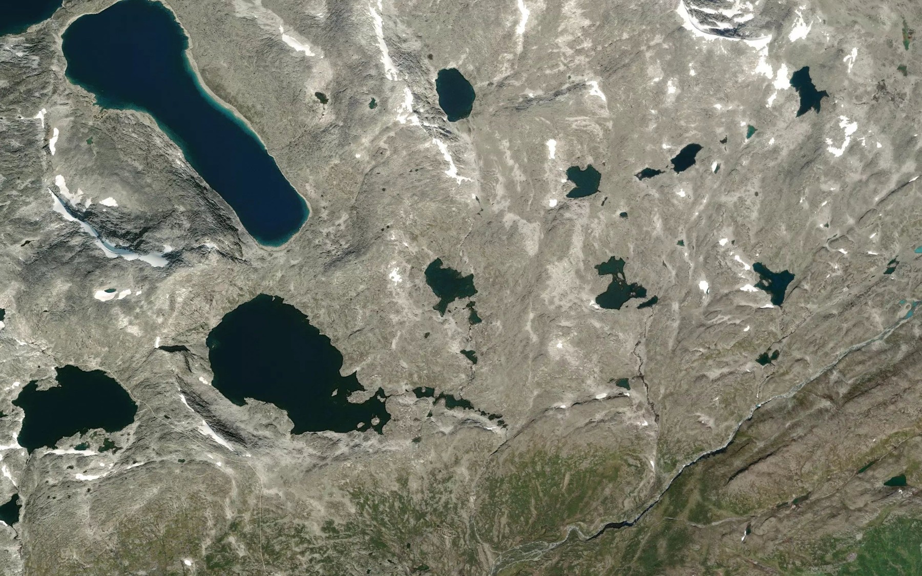 Satellite map of the Steindalstjorni,nedre