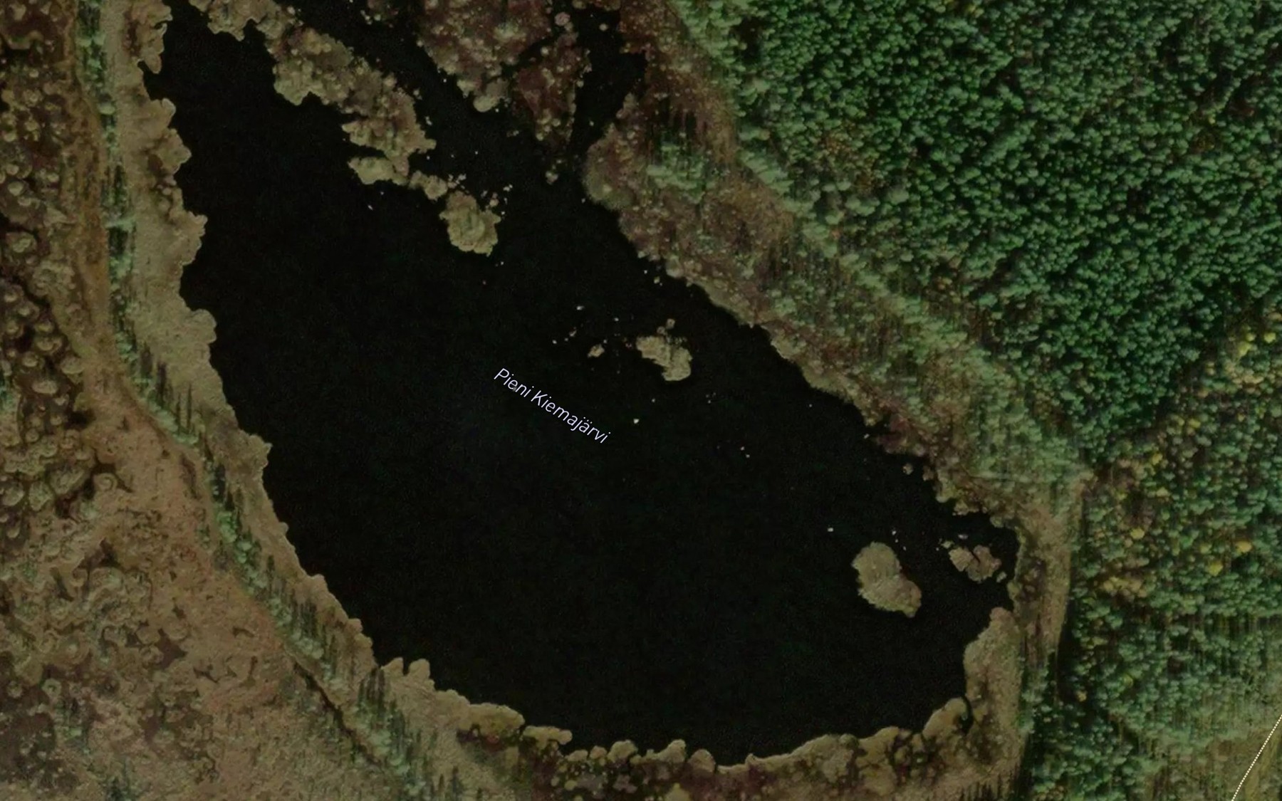 Satellite map of the Pieni Kiemajarvi