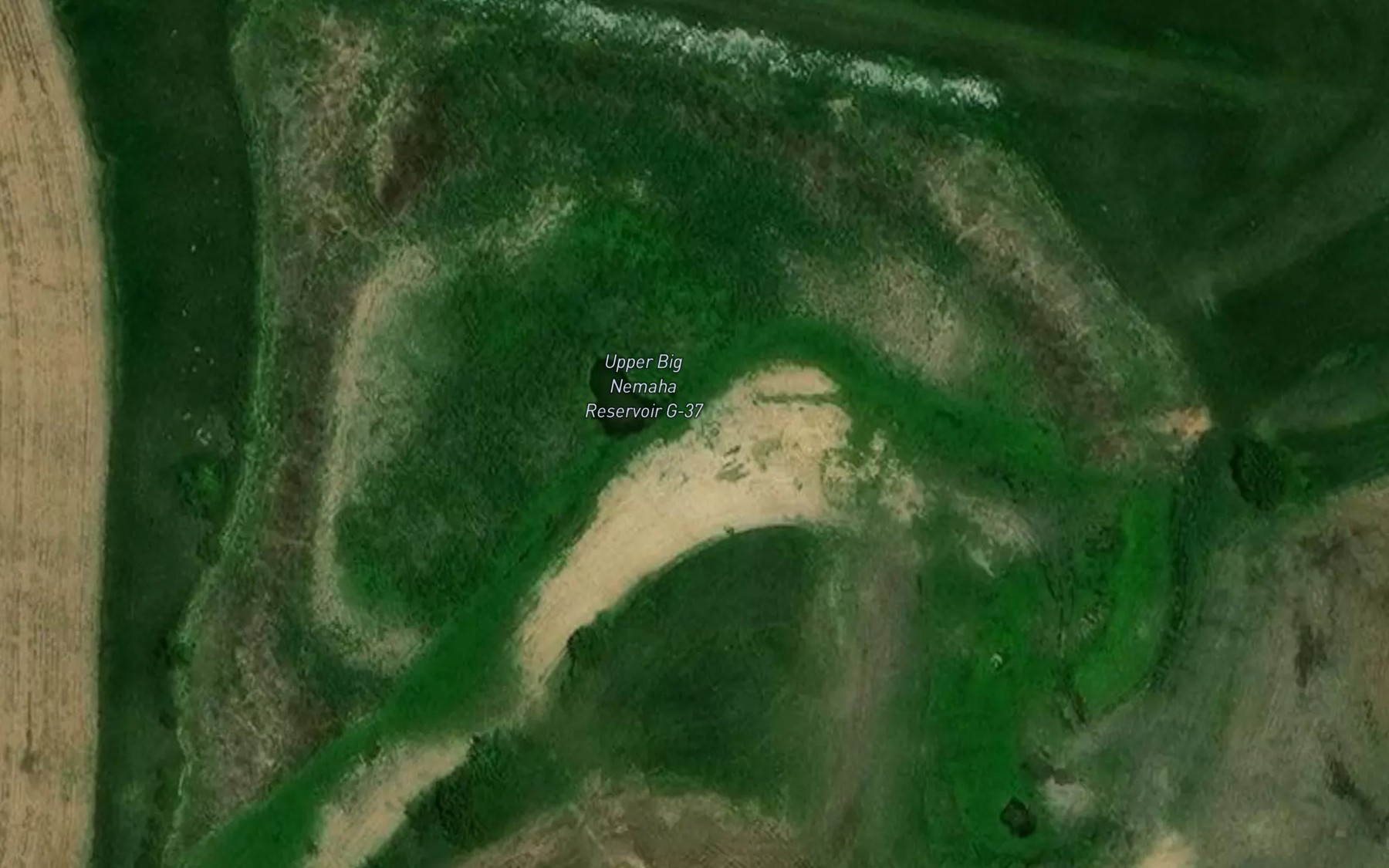 Satellite map of the Upper Big Nemaha Reservoir G-37