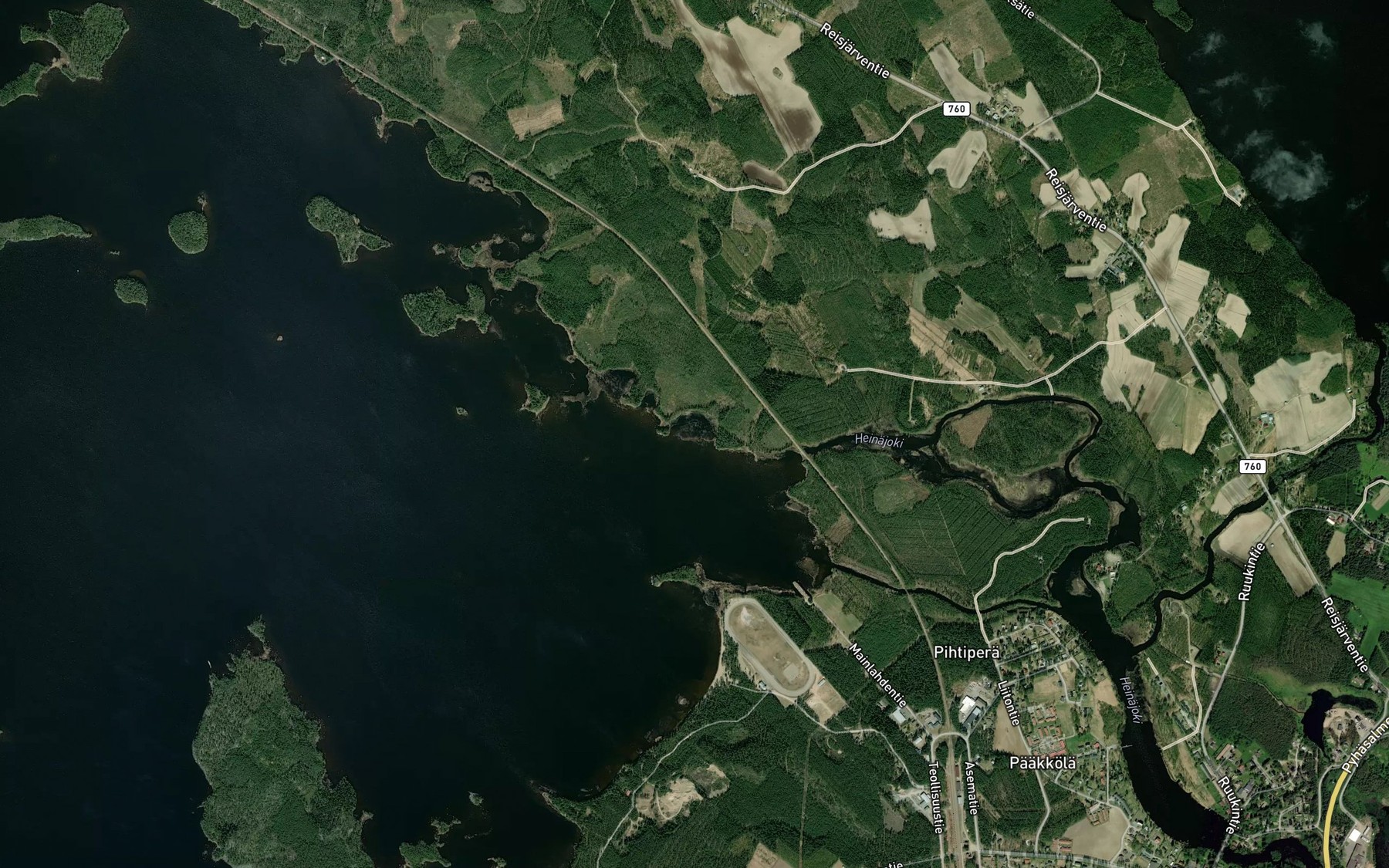 Satellite map of the Ruoholahti