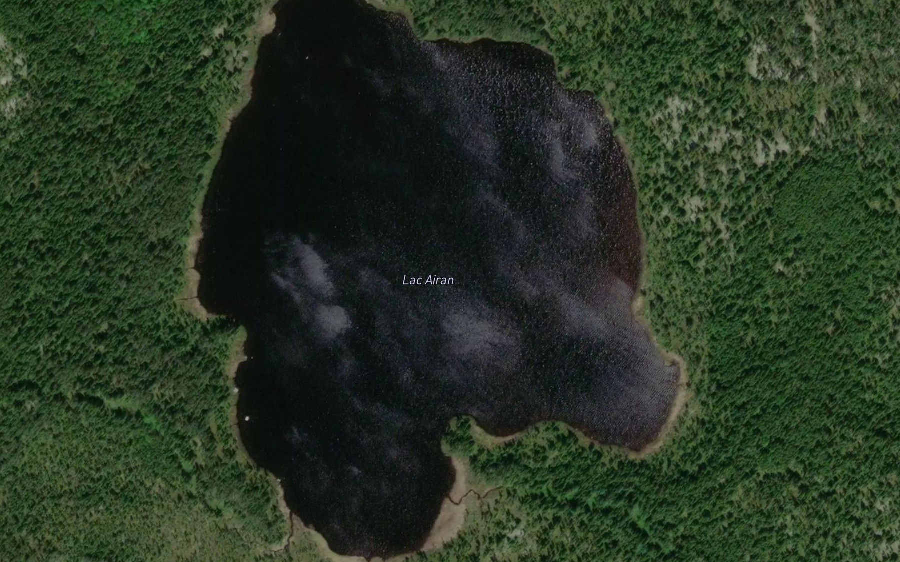 Satellite map of the Lac Airan