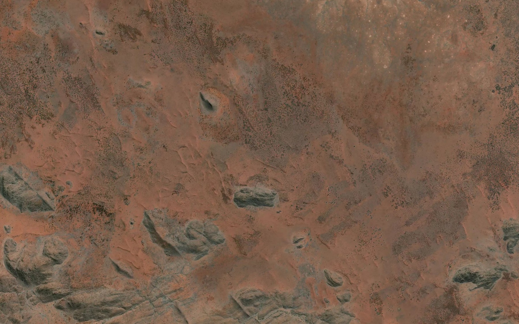 Satellite map of the Nilens Gully