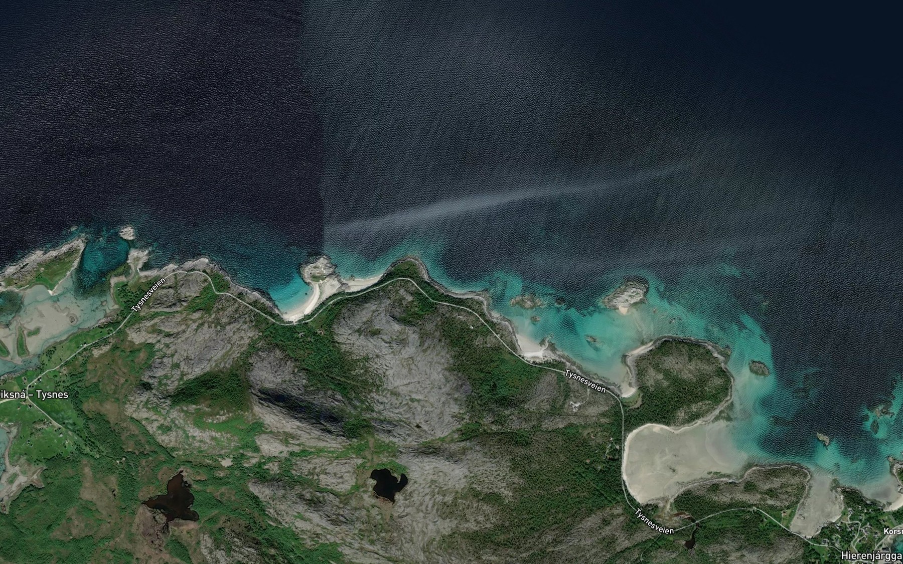 Satellite map of the Litl-Hestvika