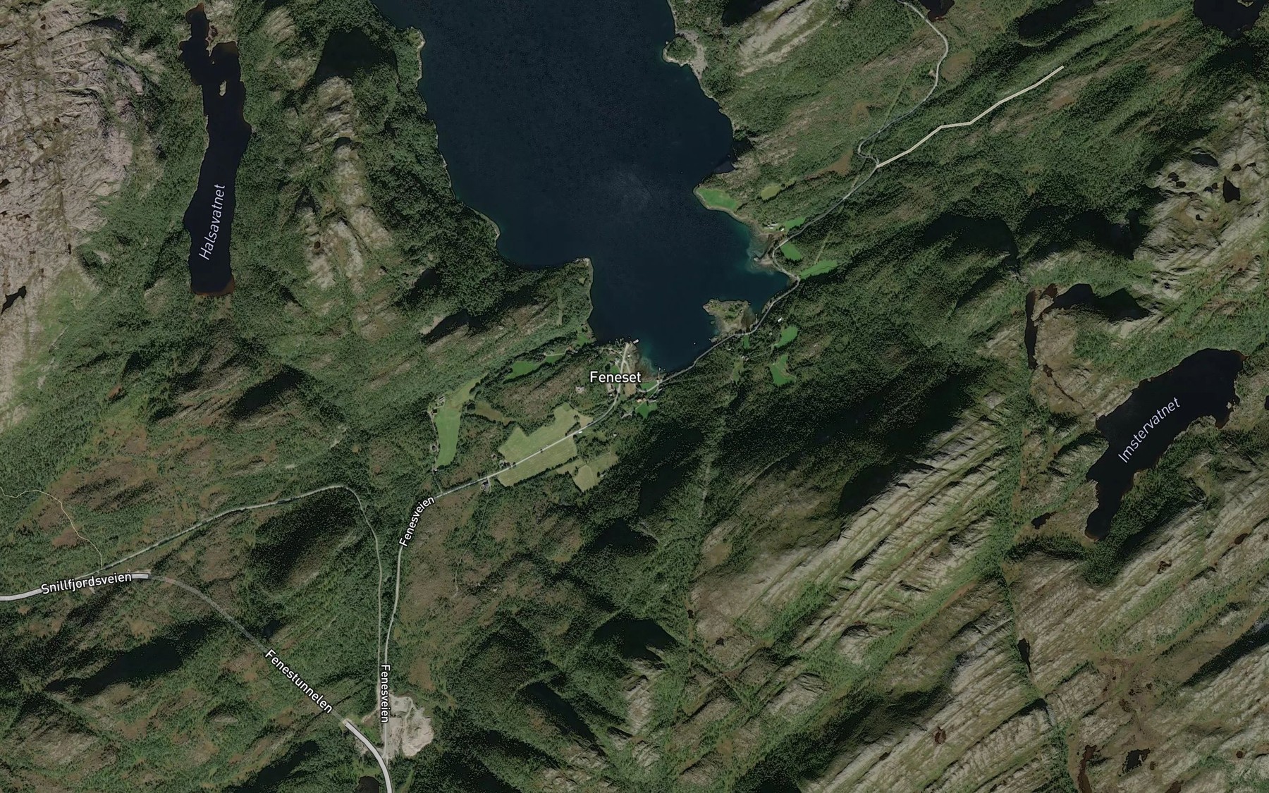 Satellite map of the Myrabekken