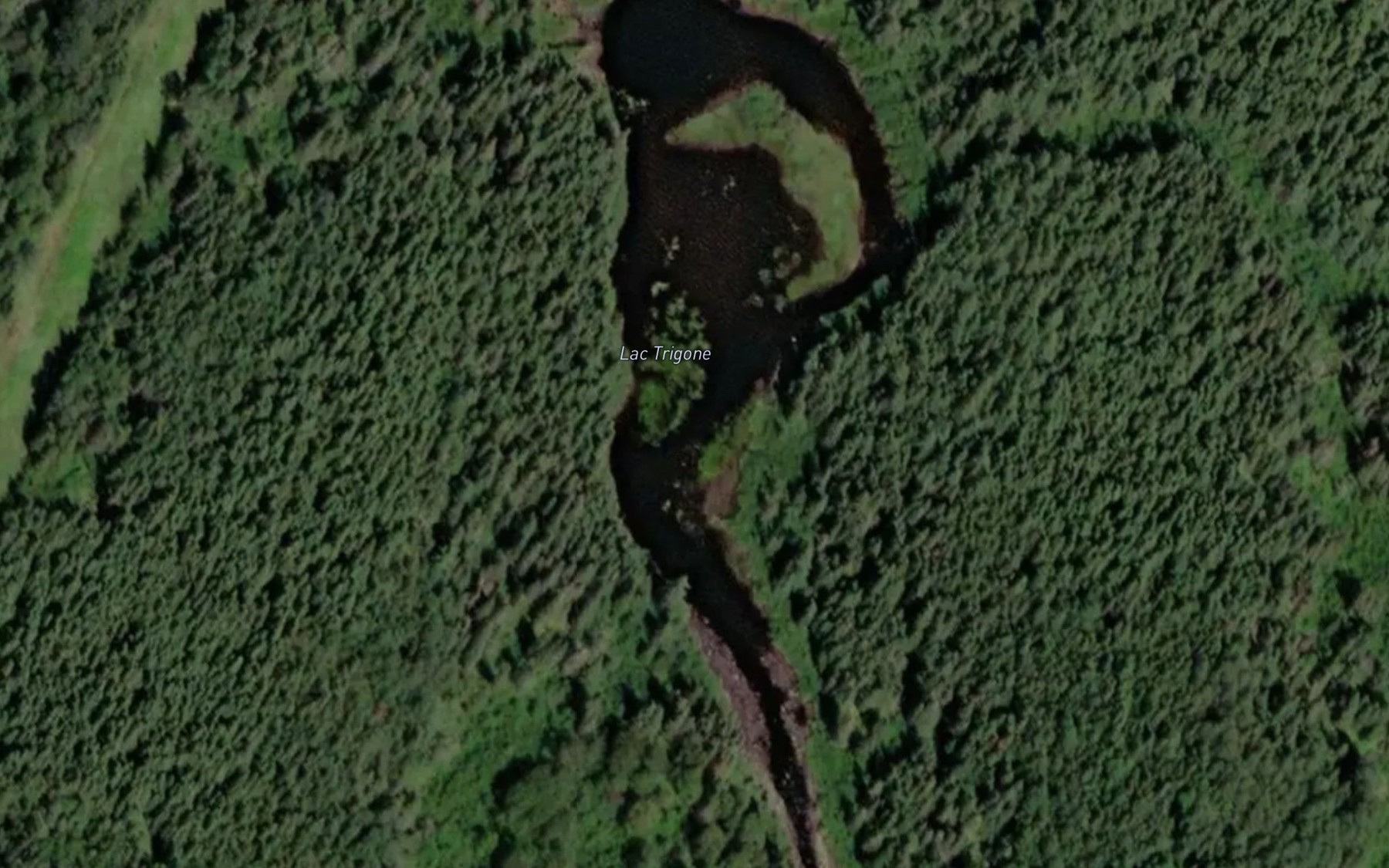 Satellite map of the Lac Trigone