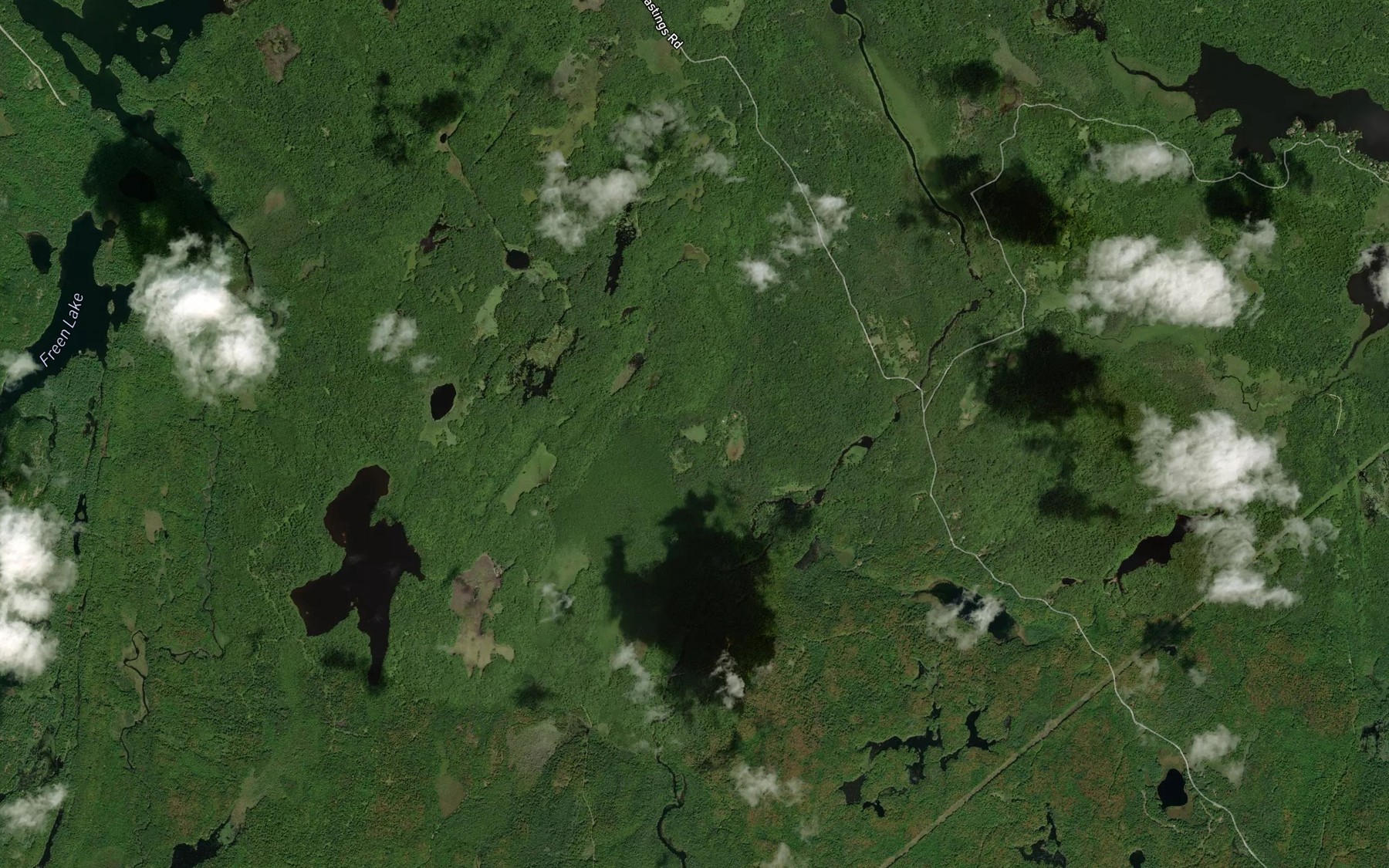 Satellite map of the Glanmire Creek