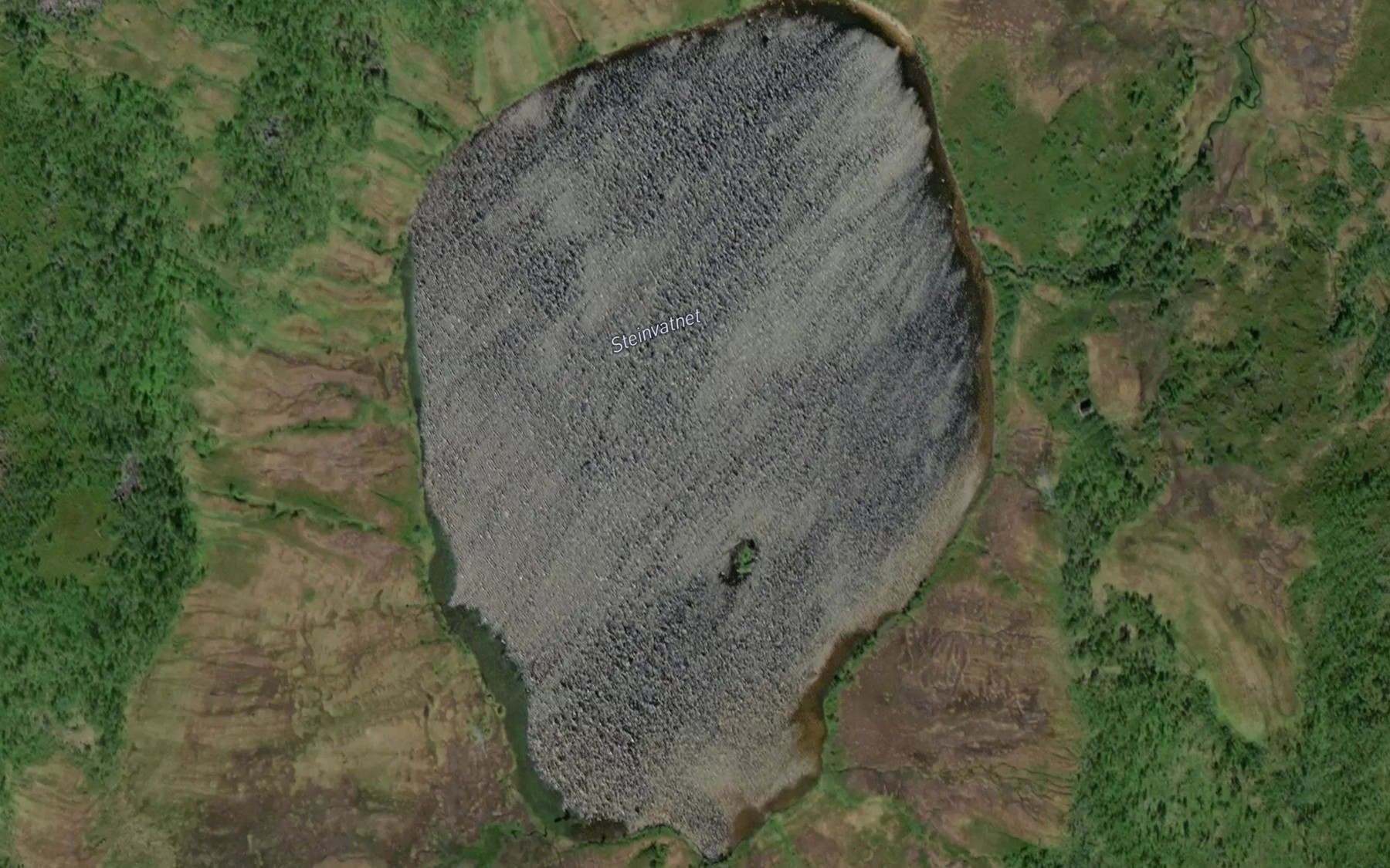Satellite map of the Steinvatnet