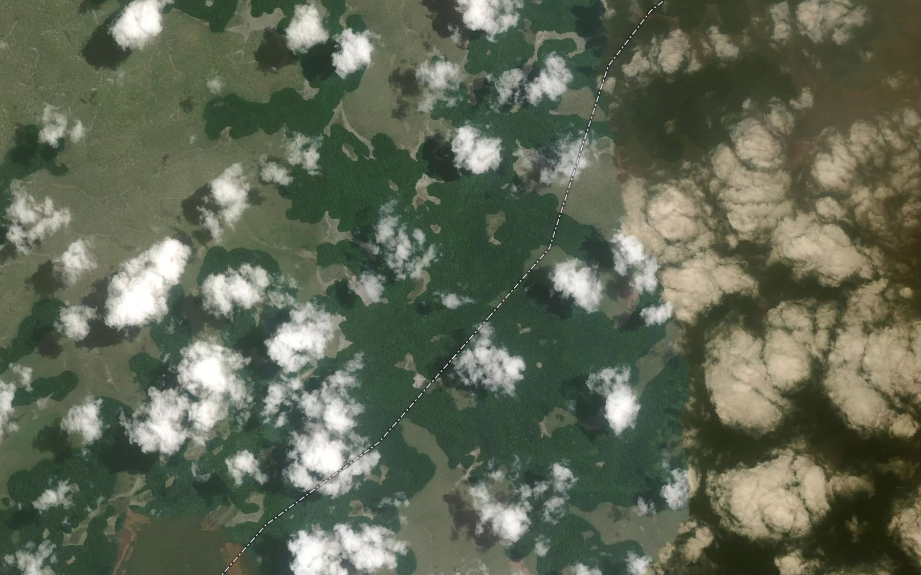 Satellite map of the Leweme