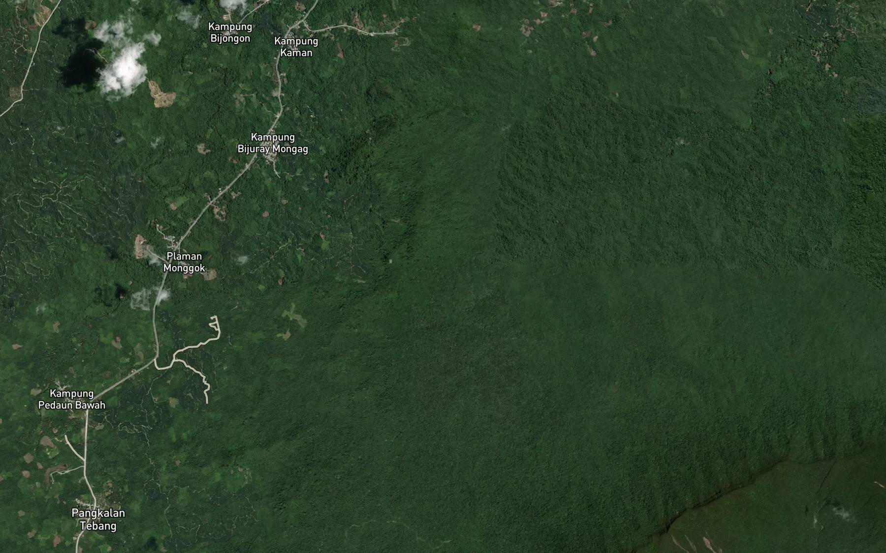 Satellite map of the Sungai Duyan