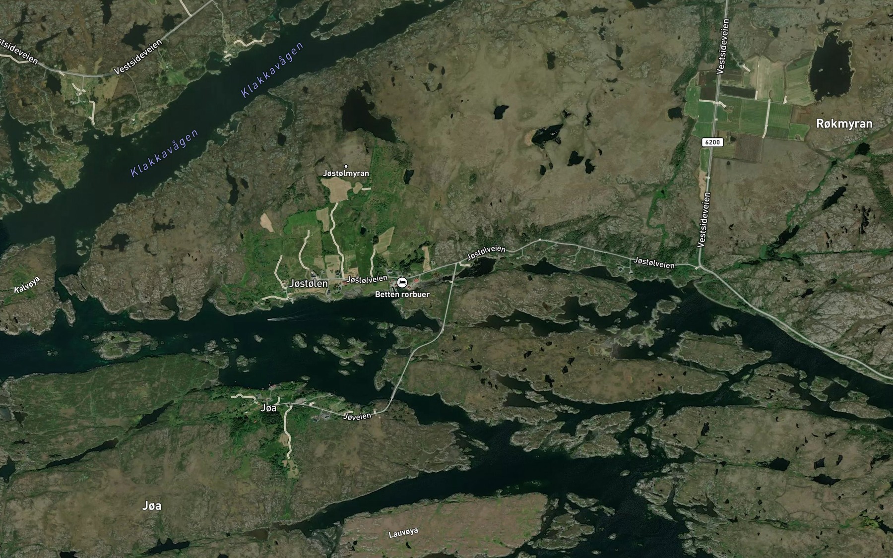 Satellite map of the Valen