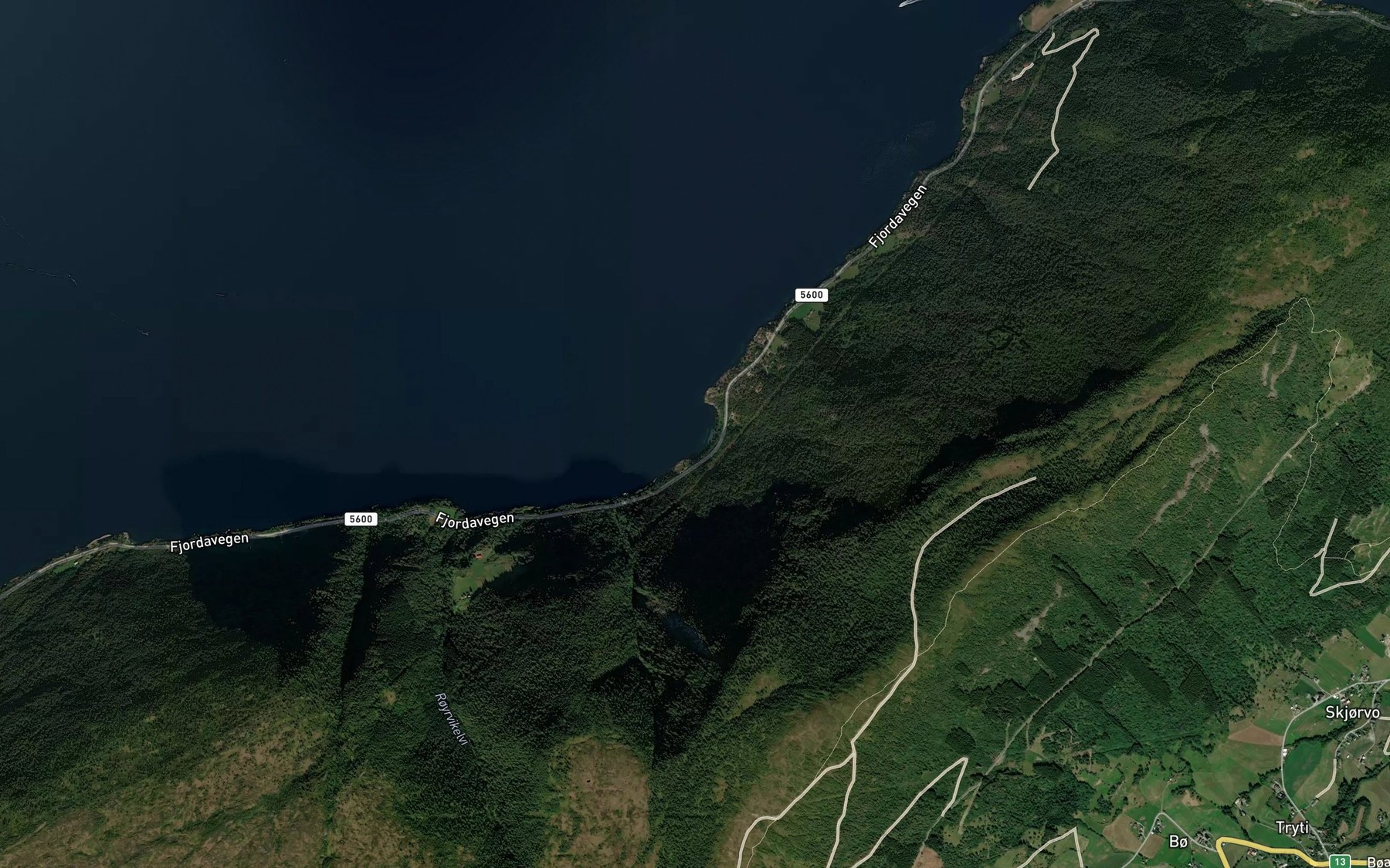Satellite map of the Svollsviki