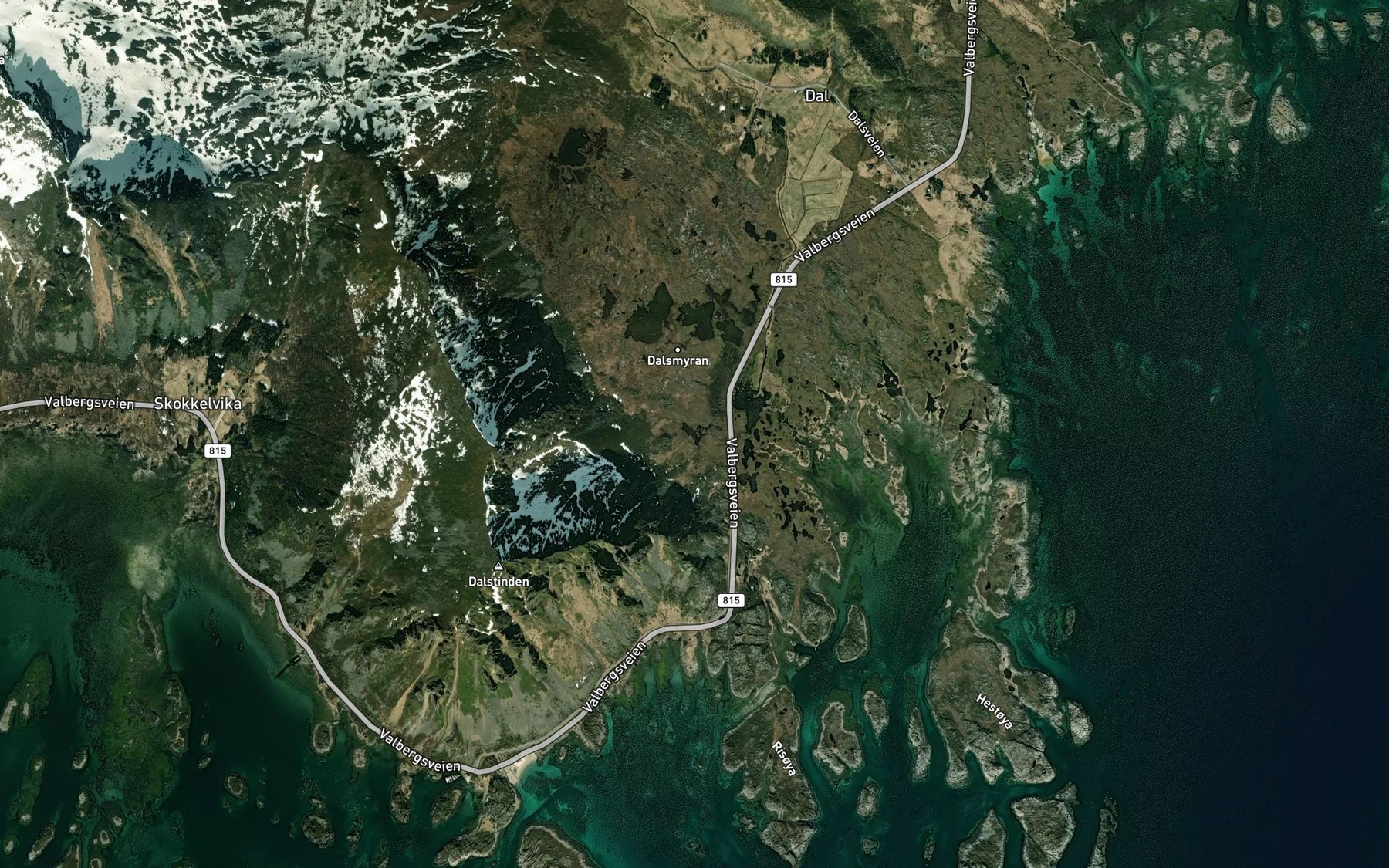 Satellite map of the Budalstjonna