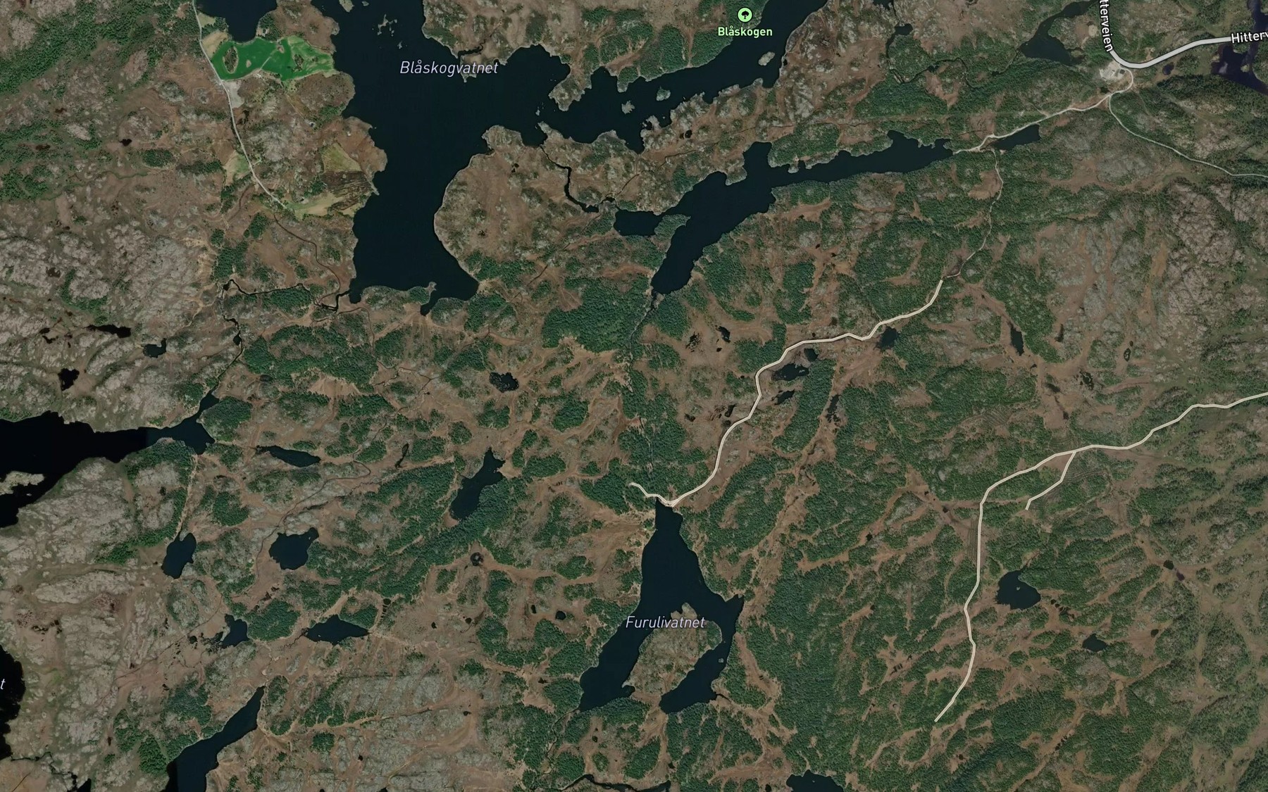 Satellite map of the Larsskogbekken
