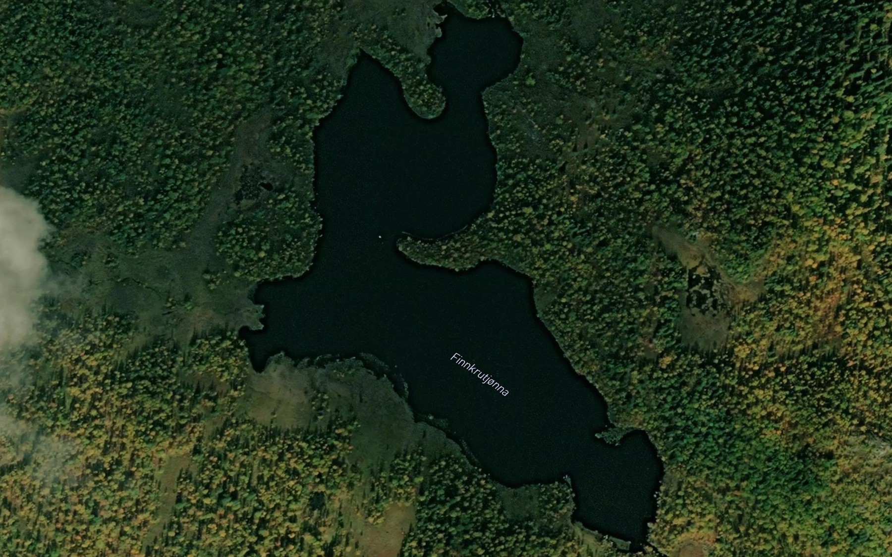Satellite map of the Finnkrutjorna