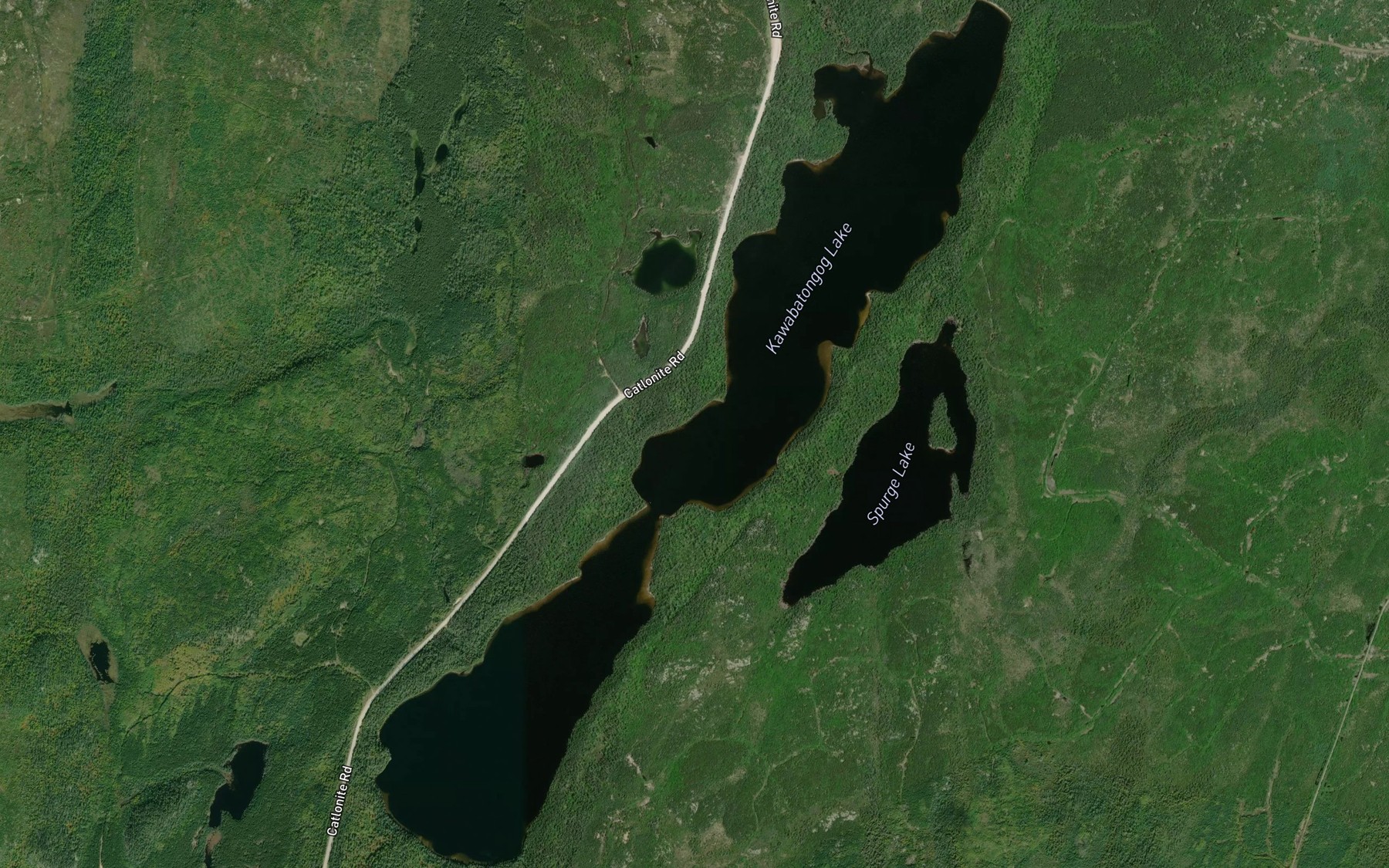 Satellite map of the Kawabatongog Lake