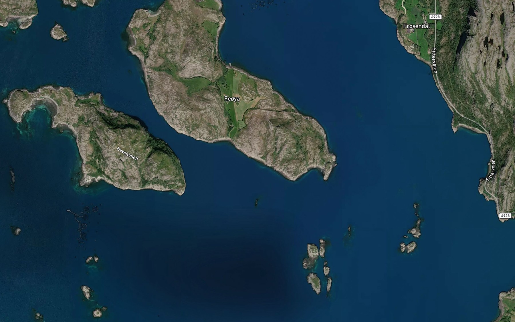 Satellite map of the Kuvika