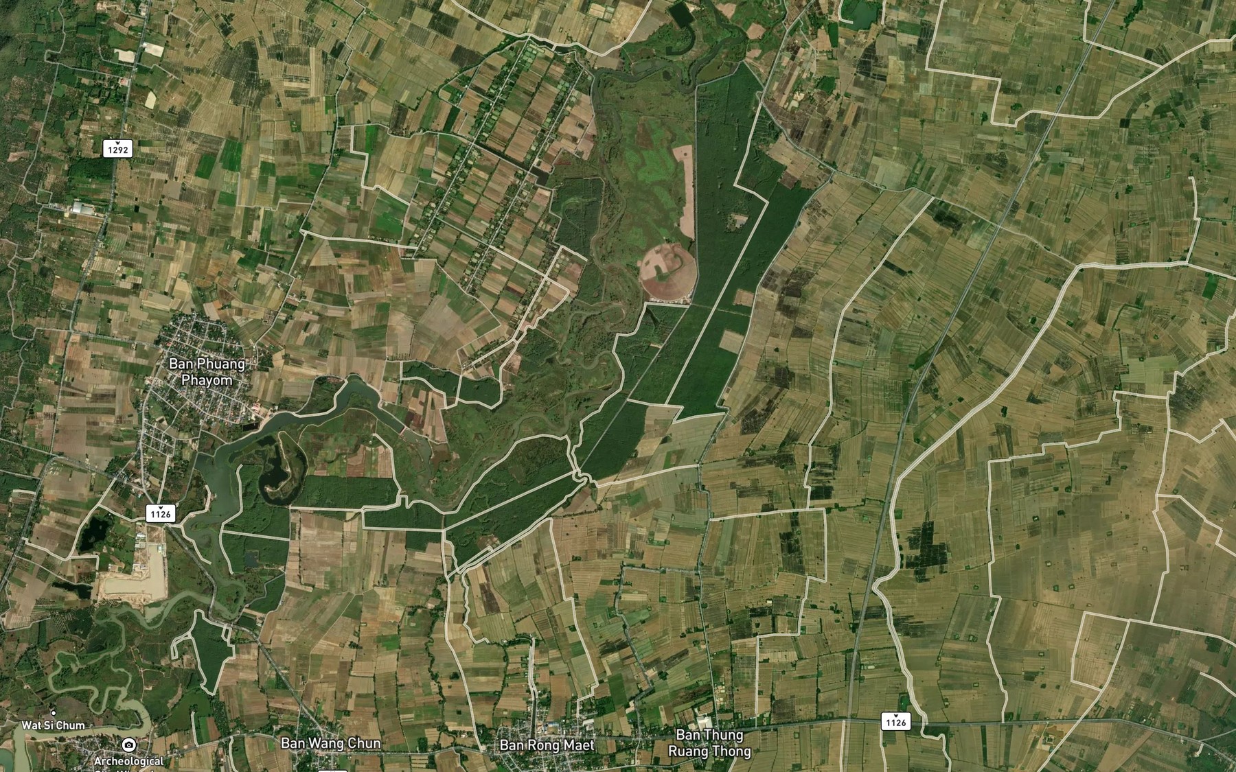 Satellite map of the Nam Rong Maet