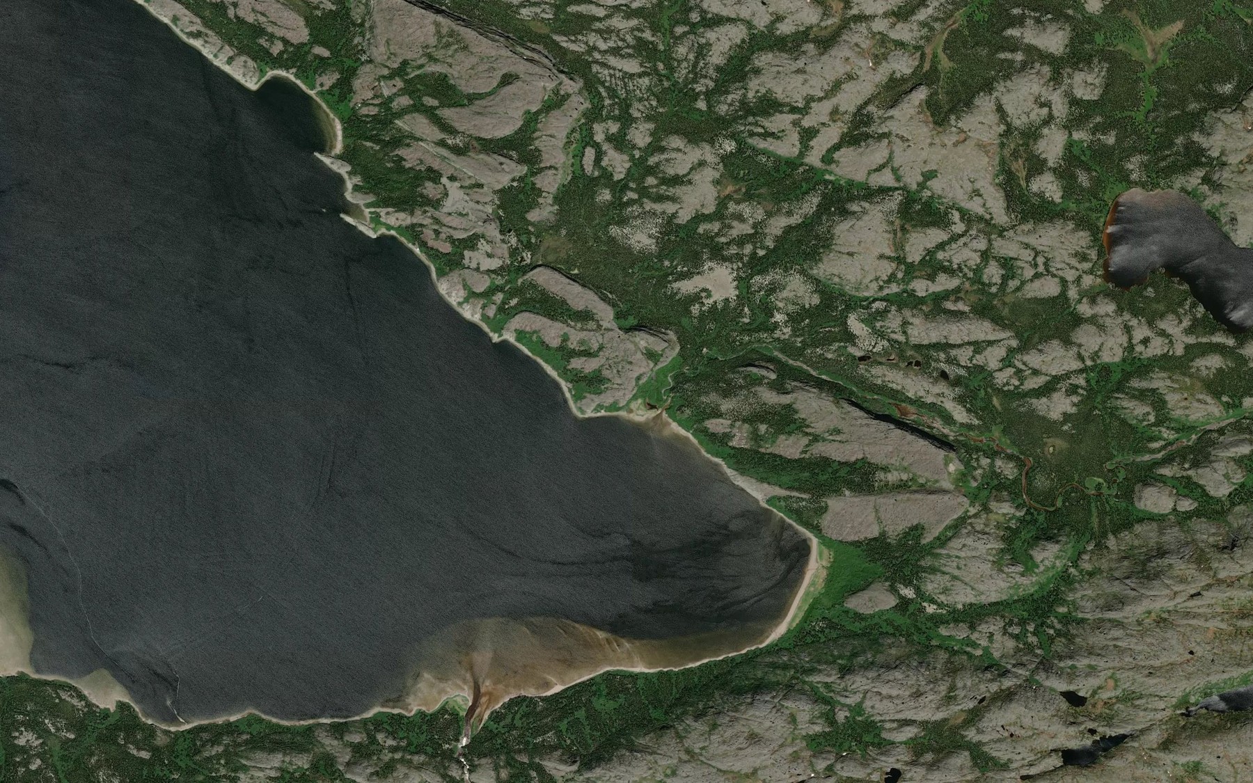 Satellite map of the Baie Kilualuk