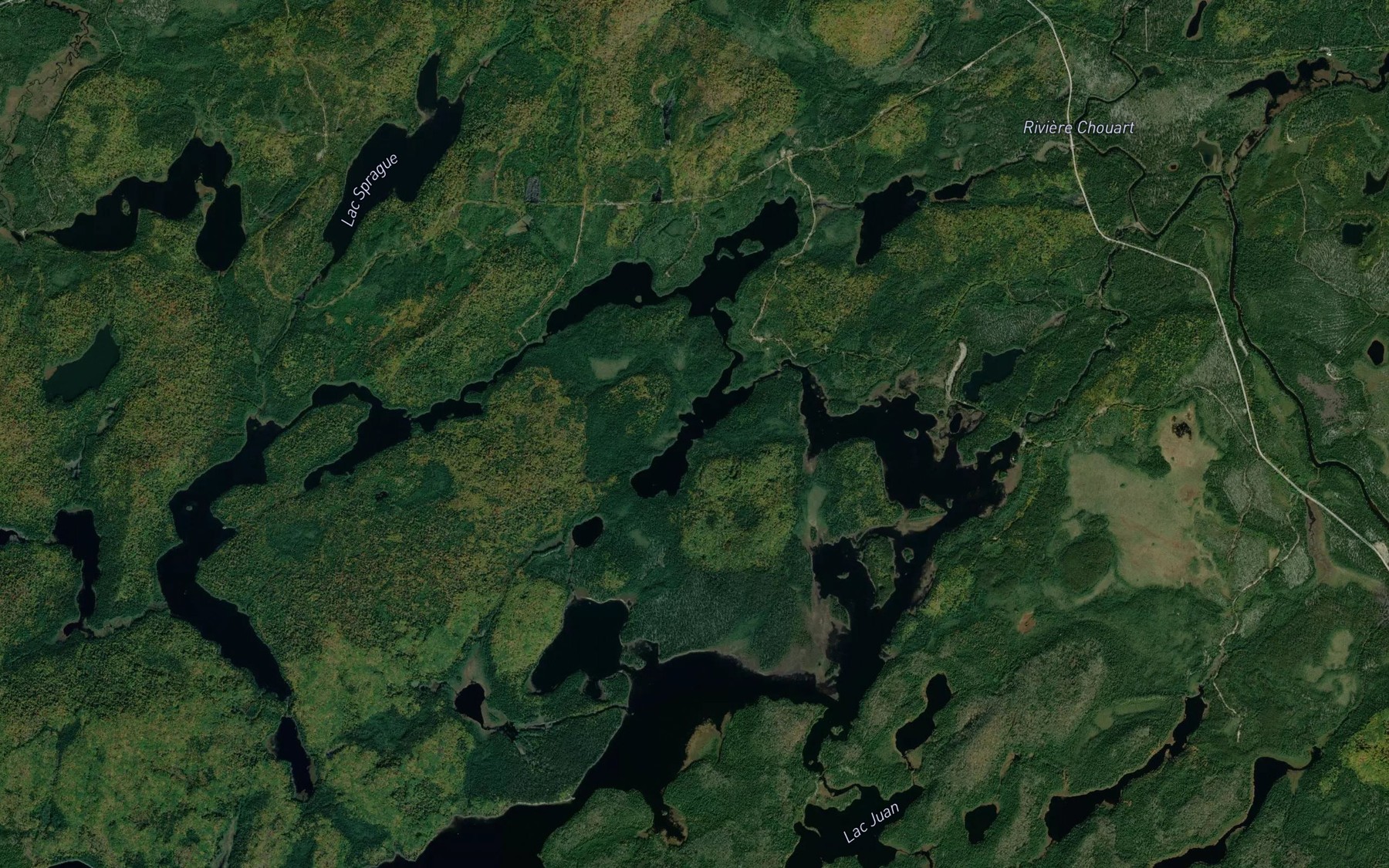 Satellite map of the Lac Bank