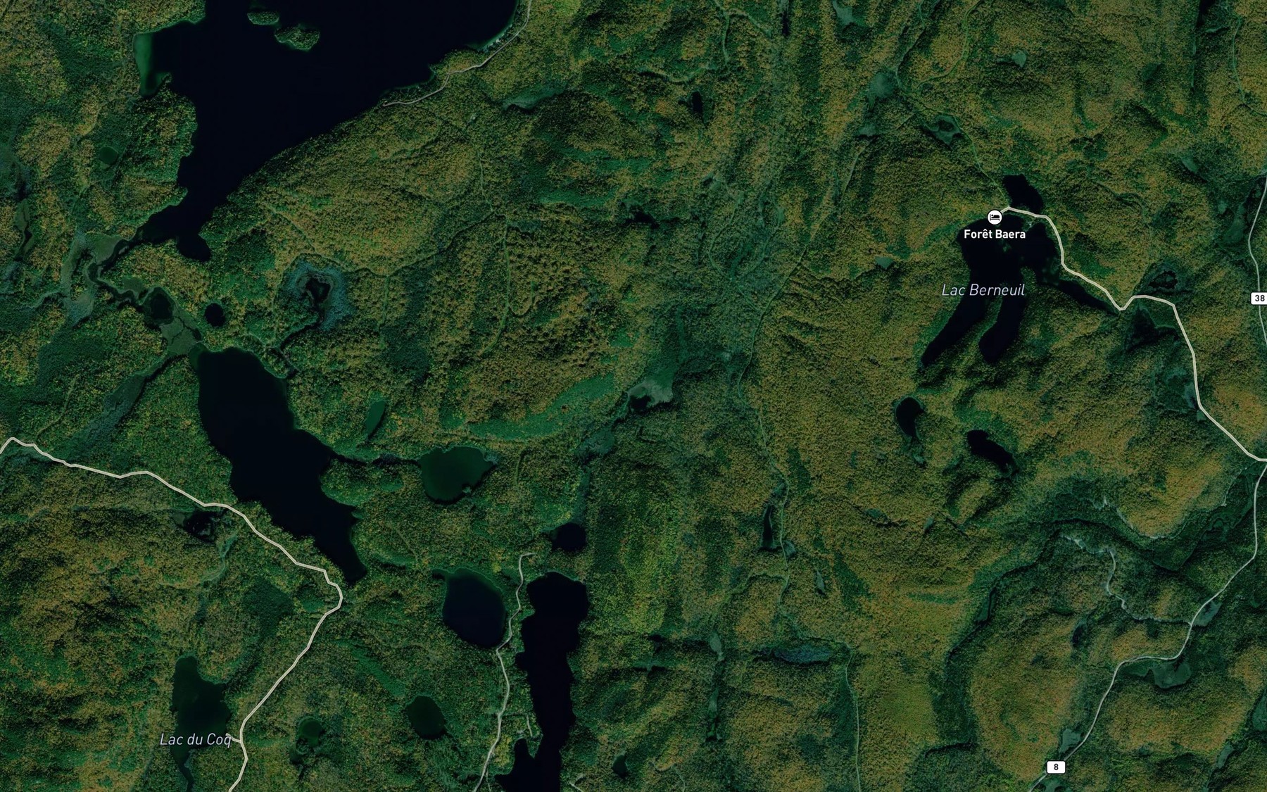 Satellite map of the Lac Gibel