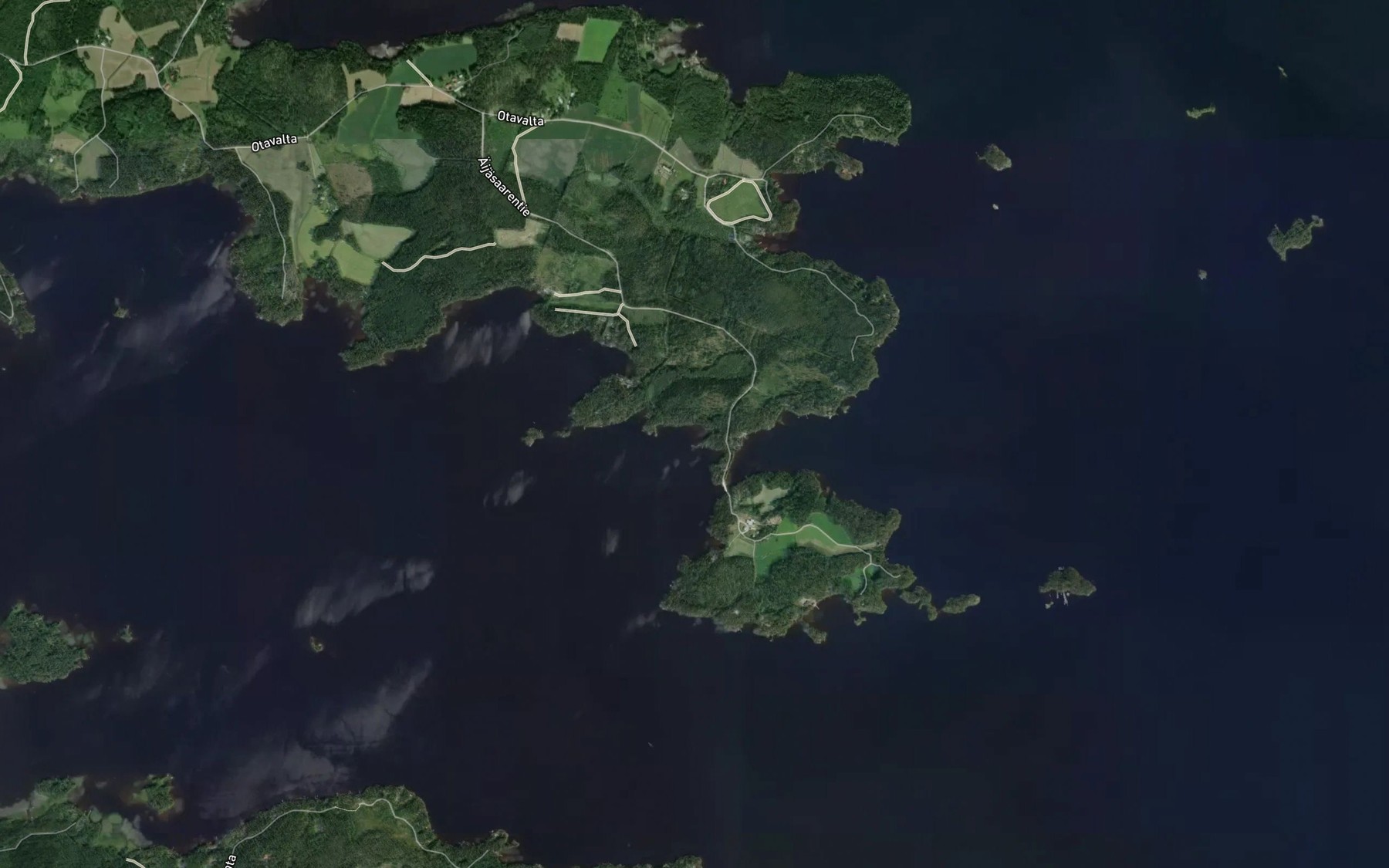 Satellite map of the Rysalahti