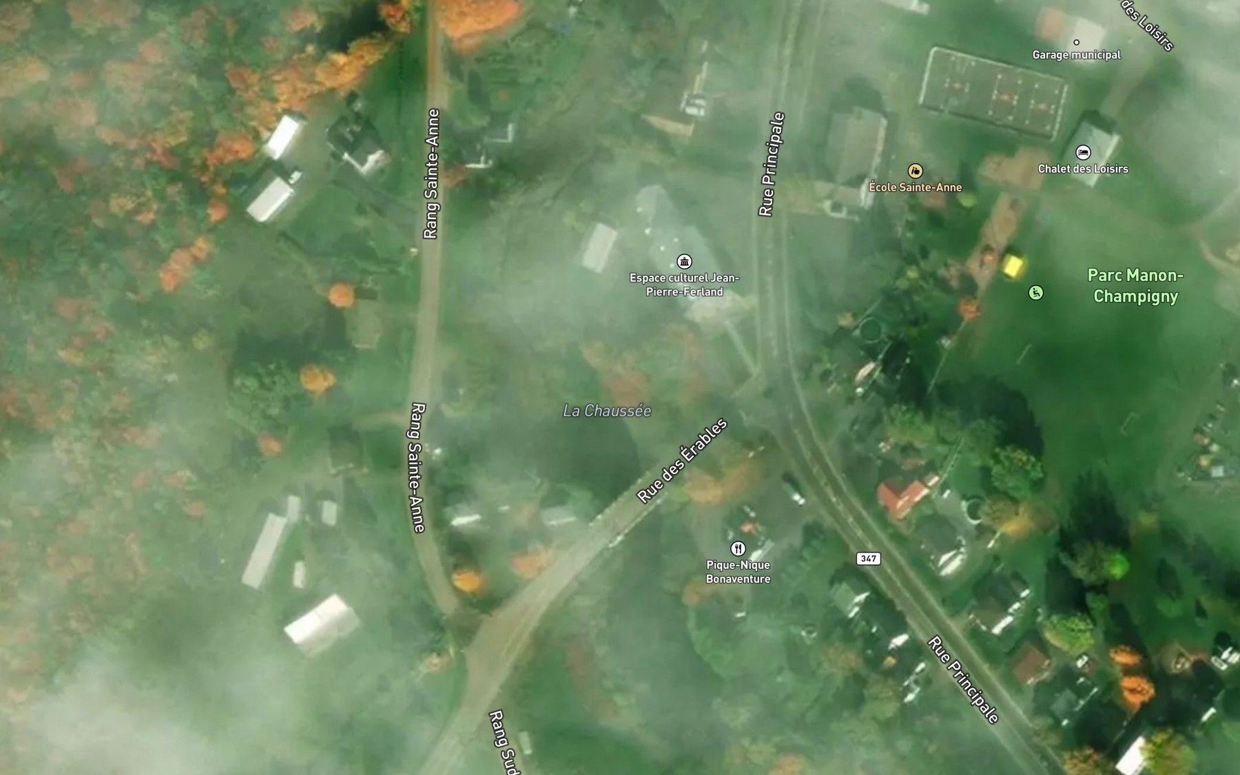 Satellite map of the La Chaussee
