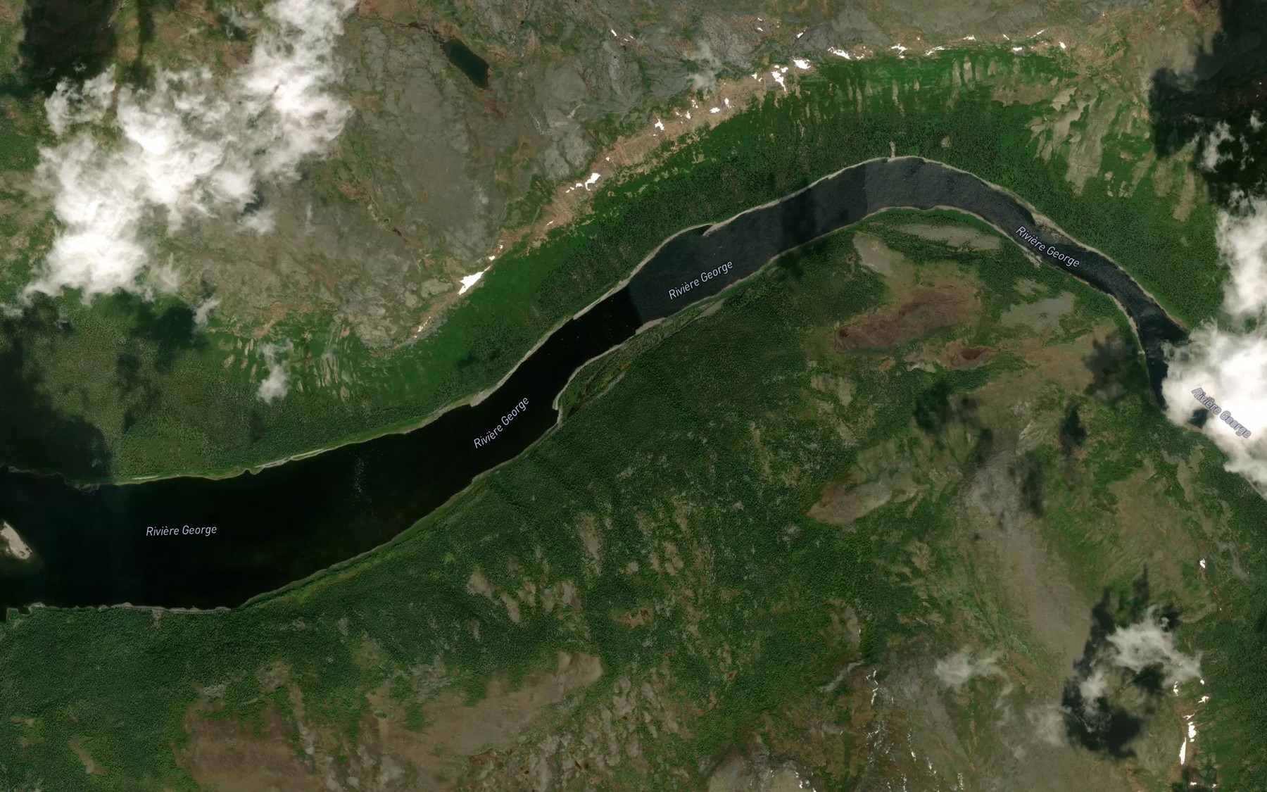 Satellite map of the Courbe Kauanupant