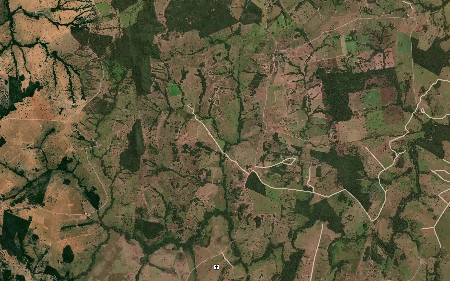 Satellite map of the Corrego Acuri