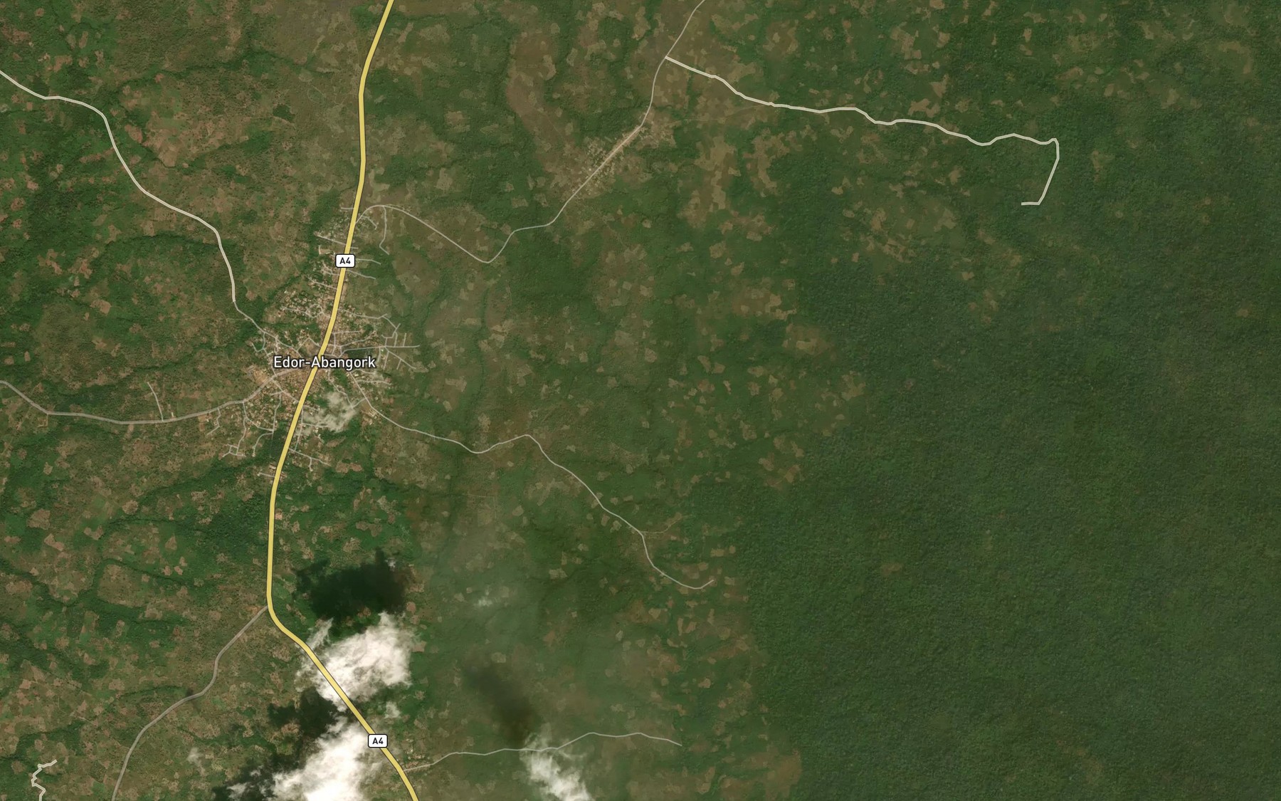 Satellite map of the Akang