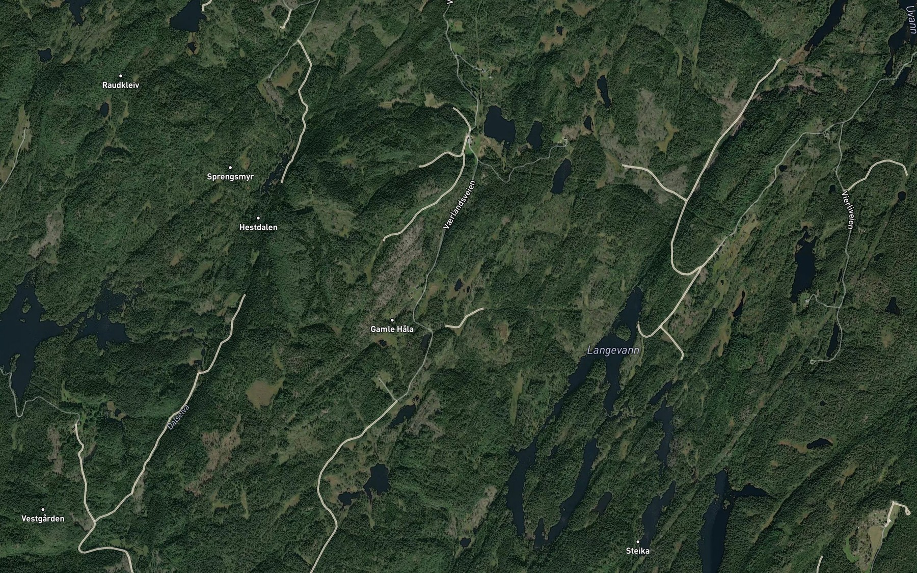 Satellite map of the Arntstjenn