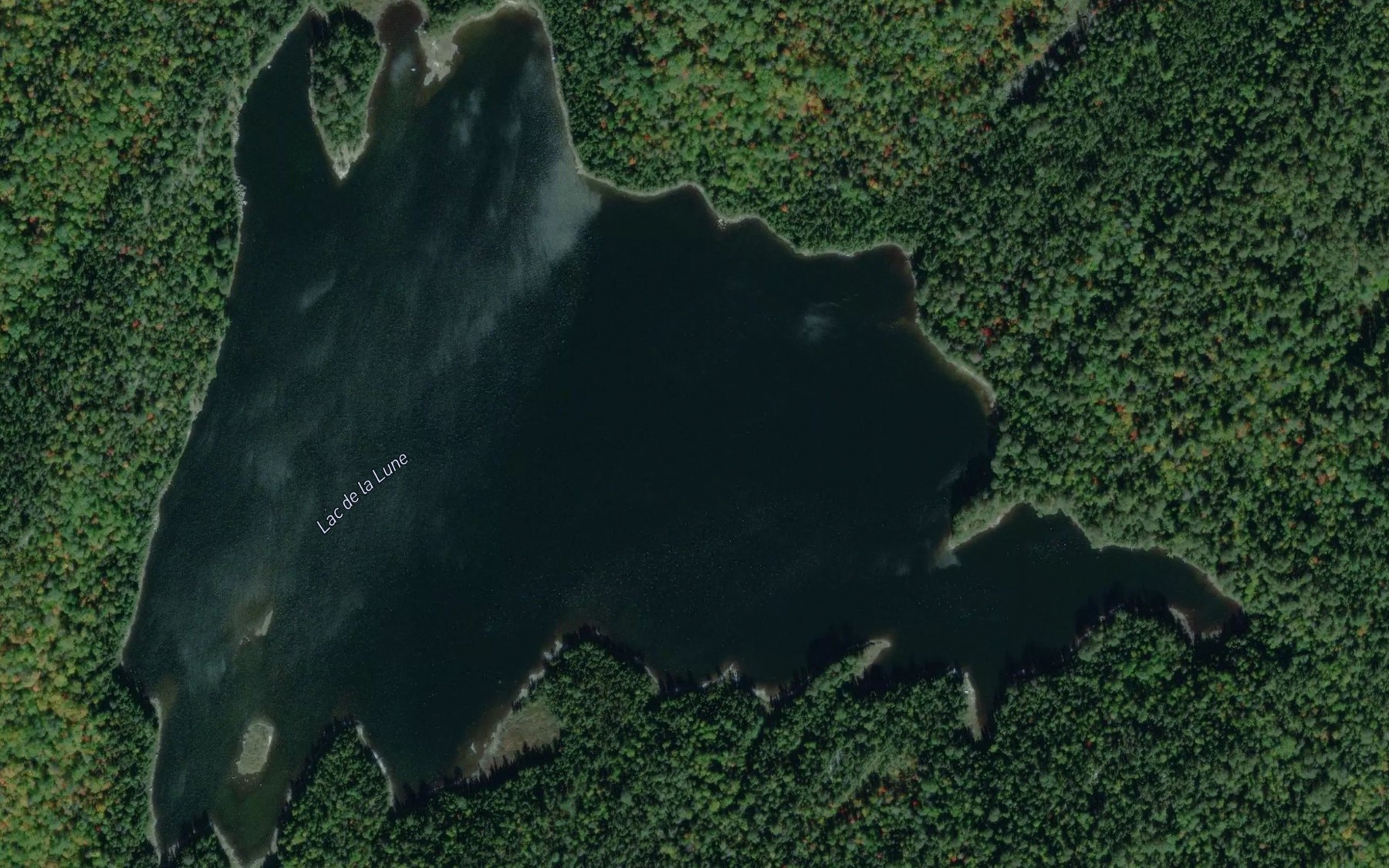 Satellite map of the Lac de la Lune
