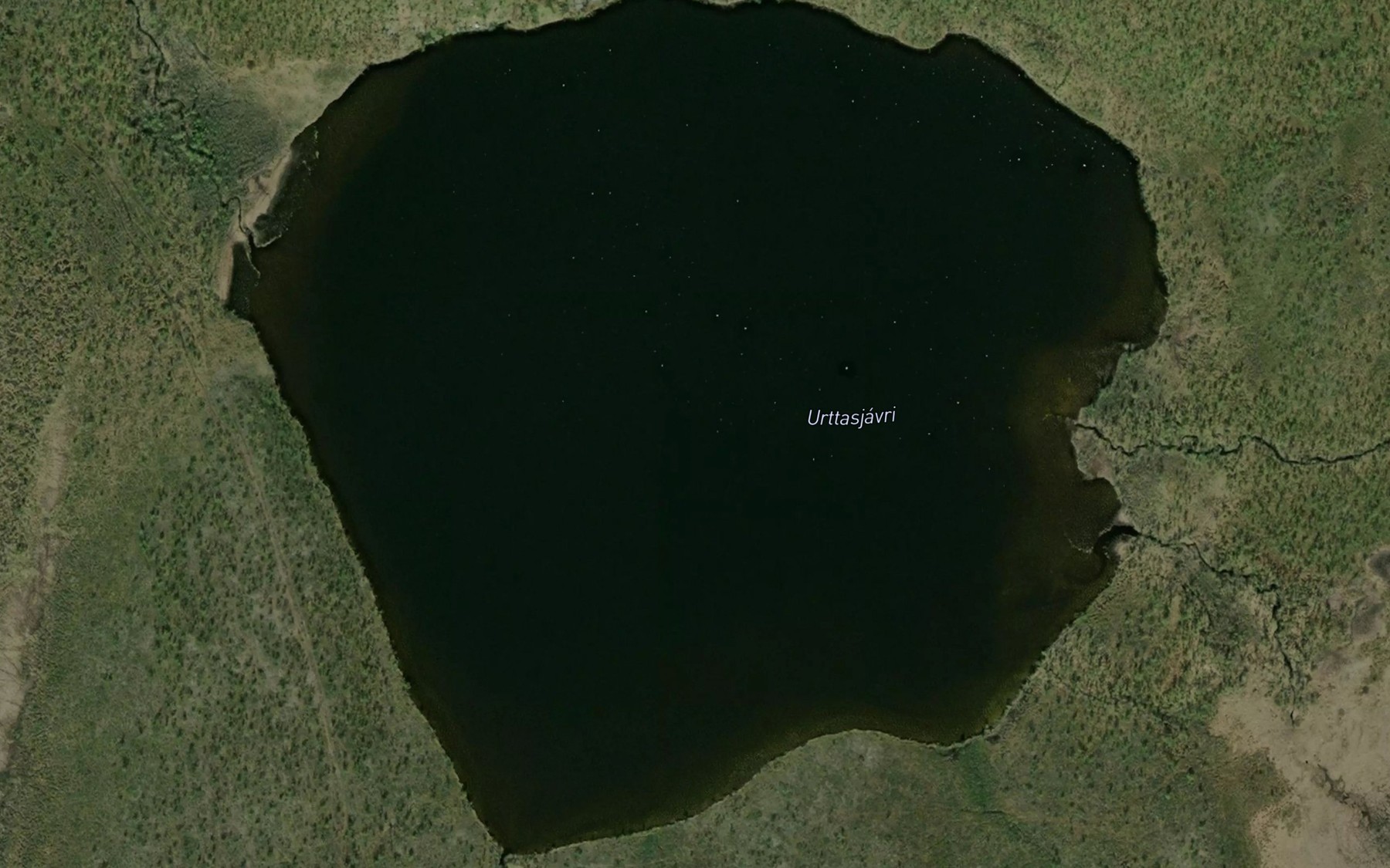 Satellite map of the Urtasjavri