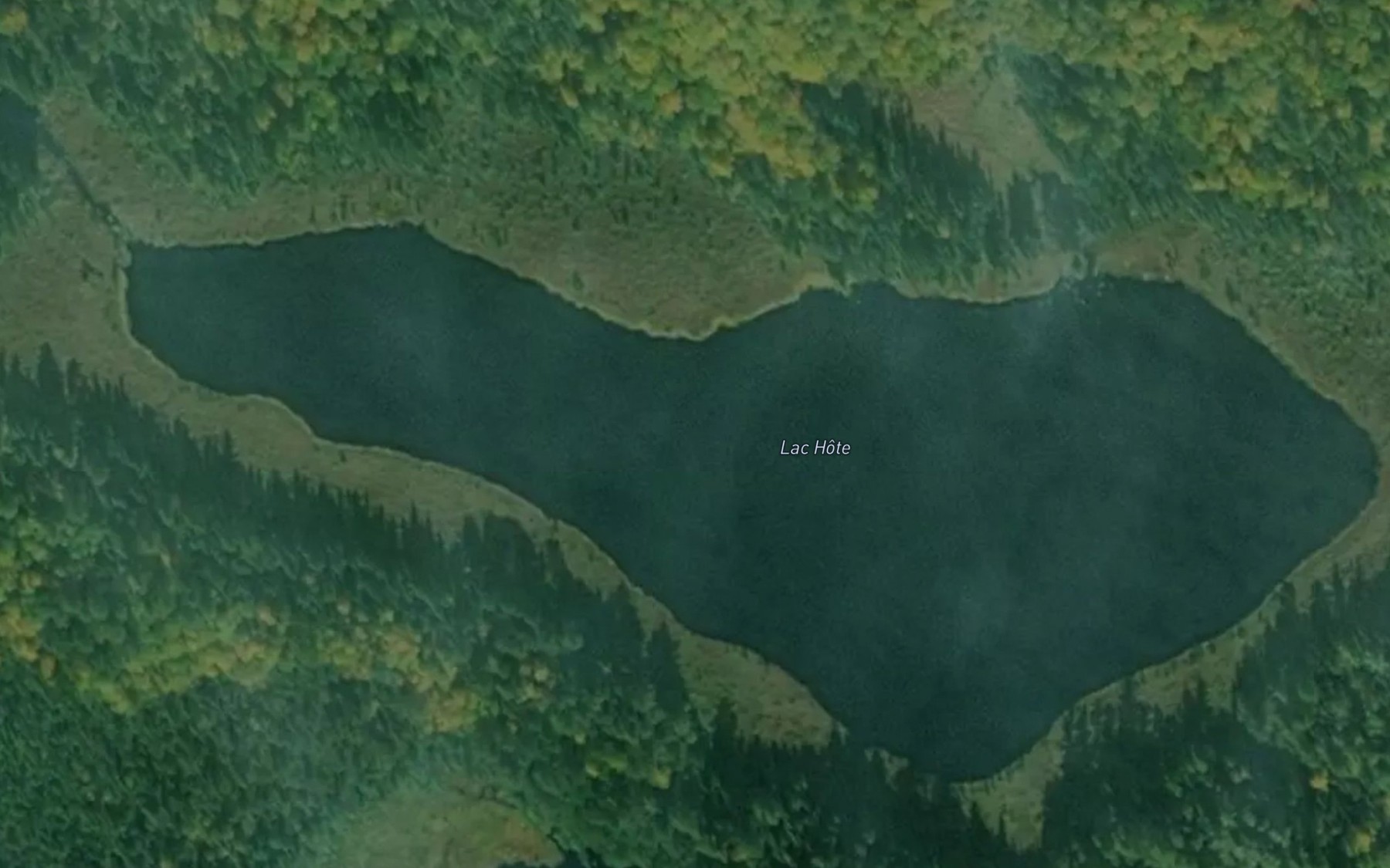 Satellite map of the Lac Hote