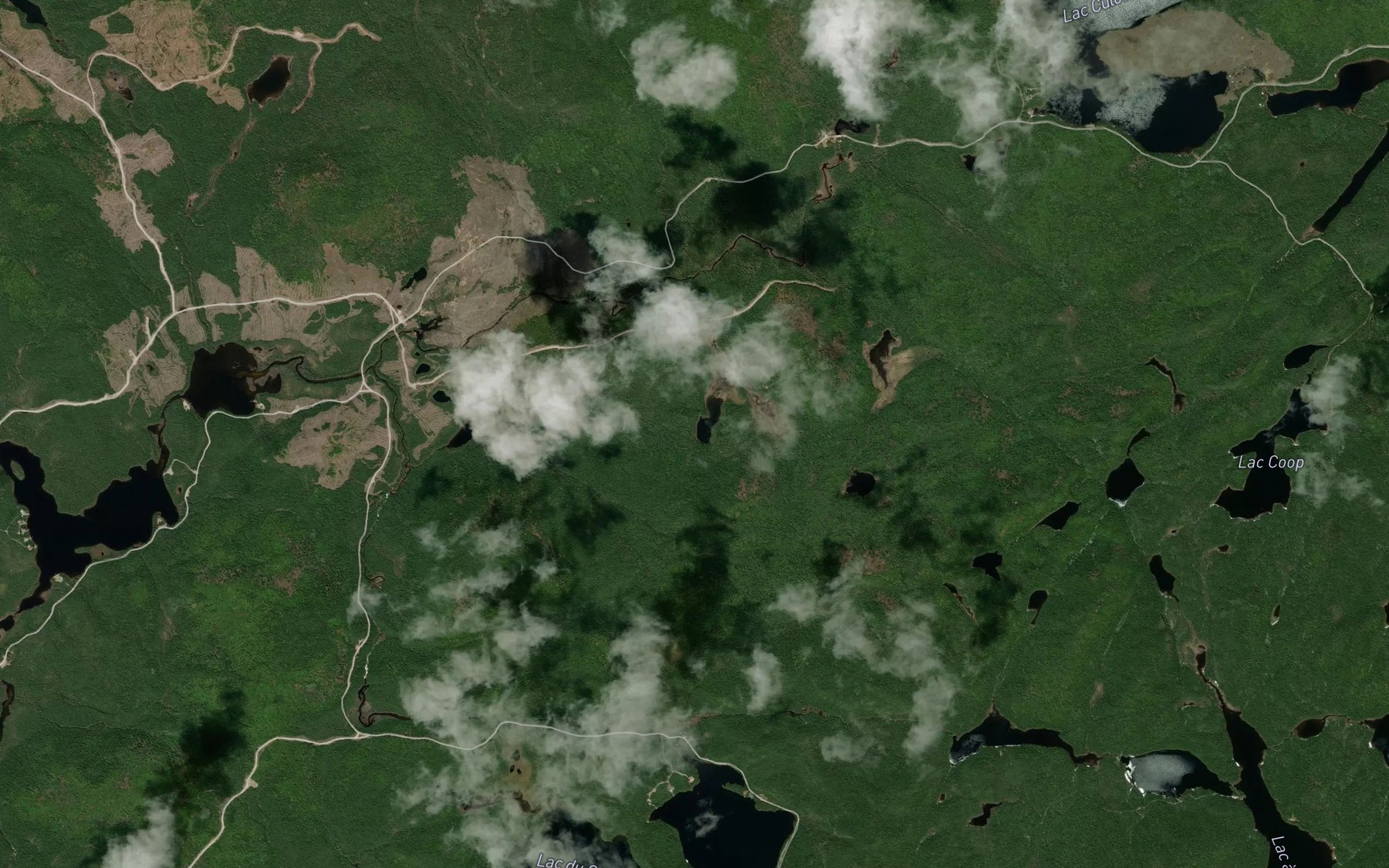 Satellite map of the Lac du Reve