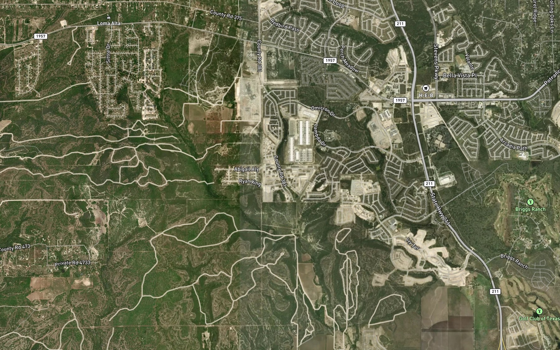 Satellite map of the San Lucas Springs