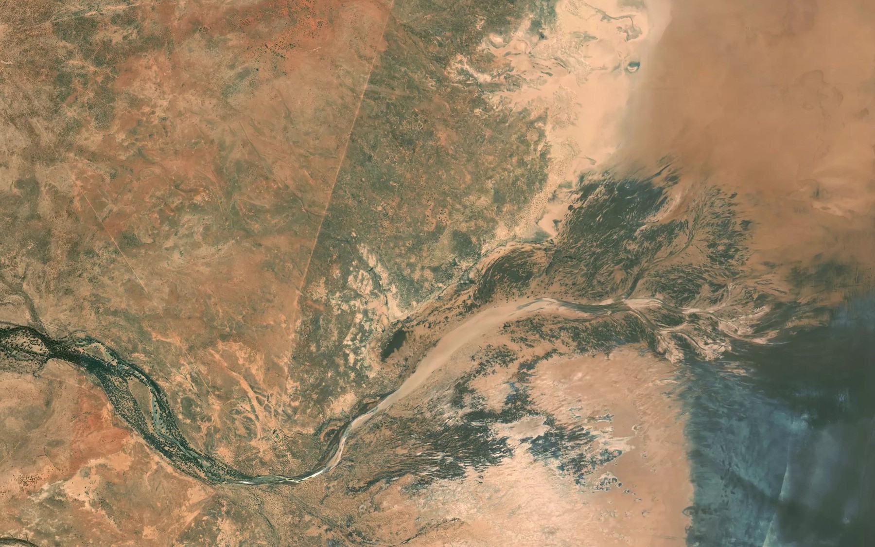 Satellite map of the Big John Creek