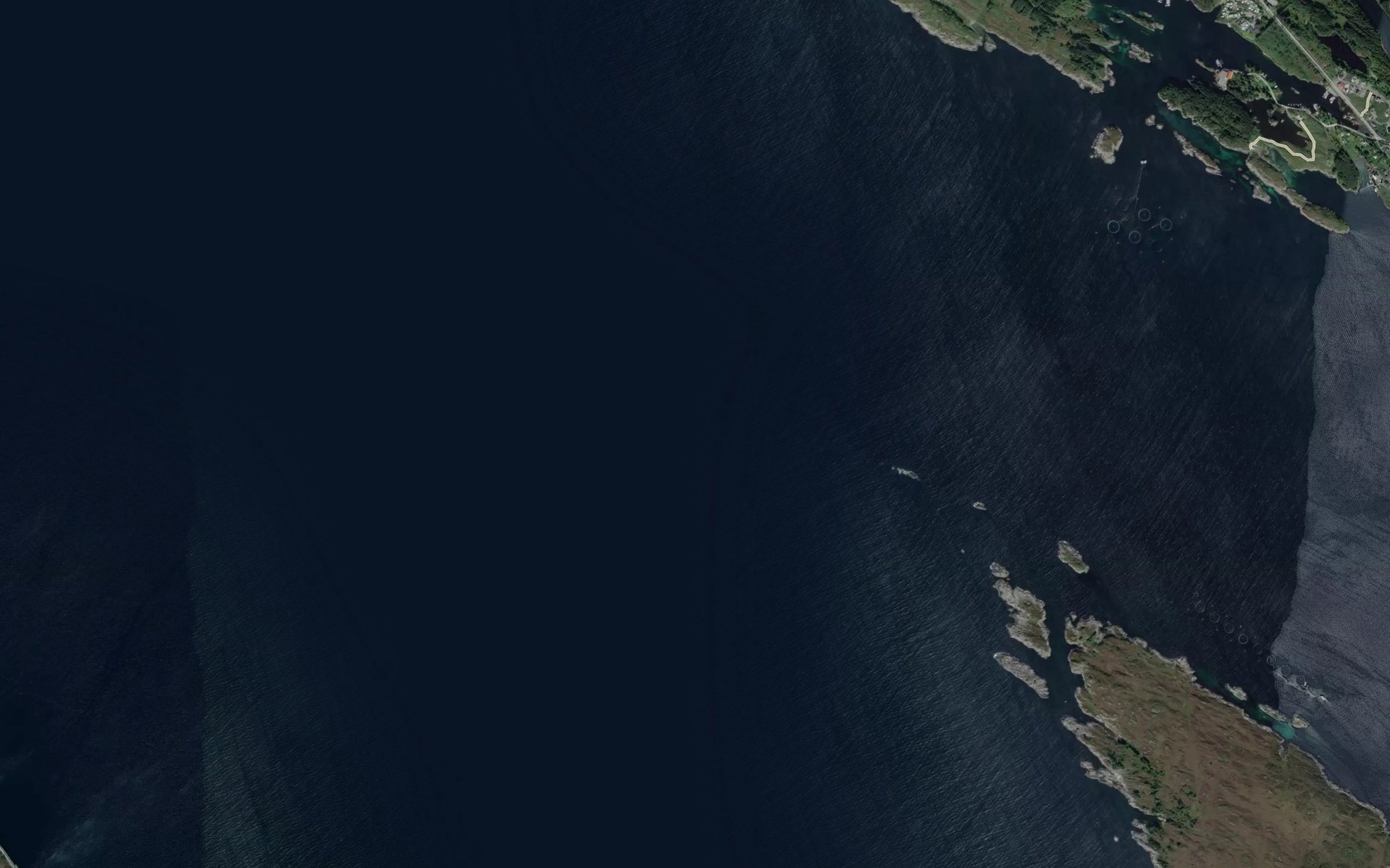 Satellite map of the Duveskallen