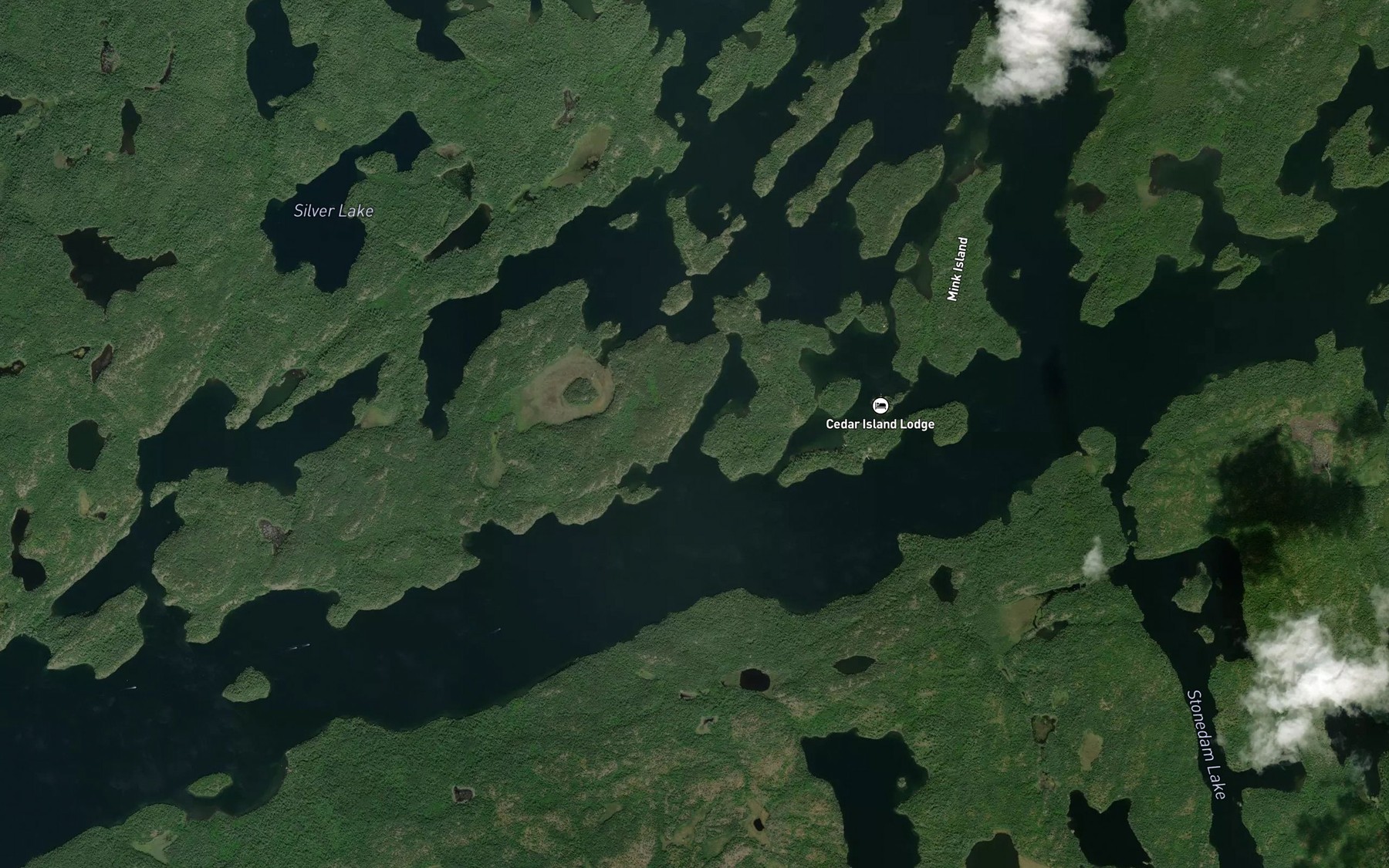 Satellite map of the Black Bay