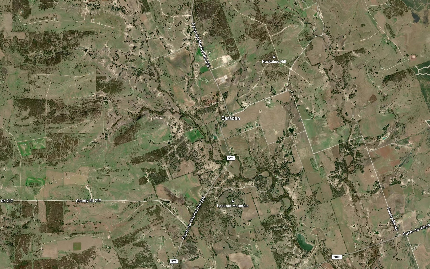 Satellite map of the Stillwell Lake