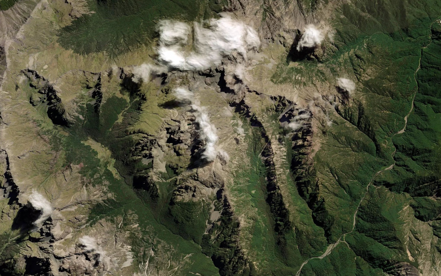 Satellite map of the Siberia Stream