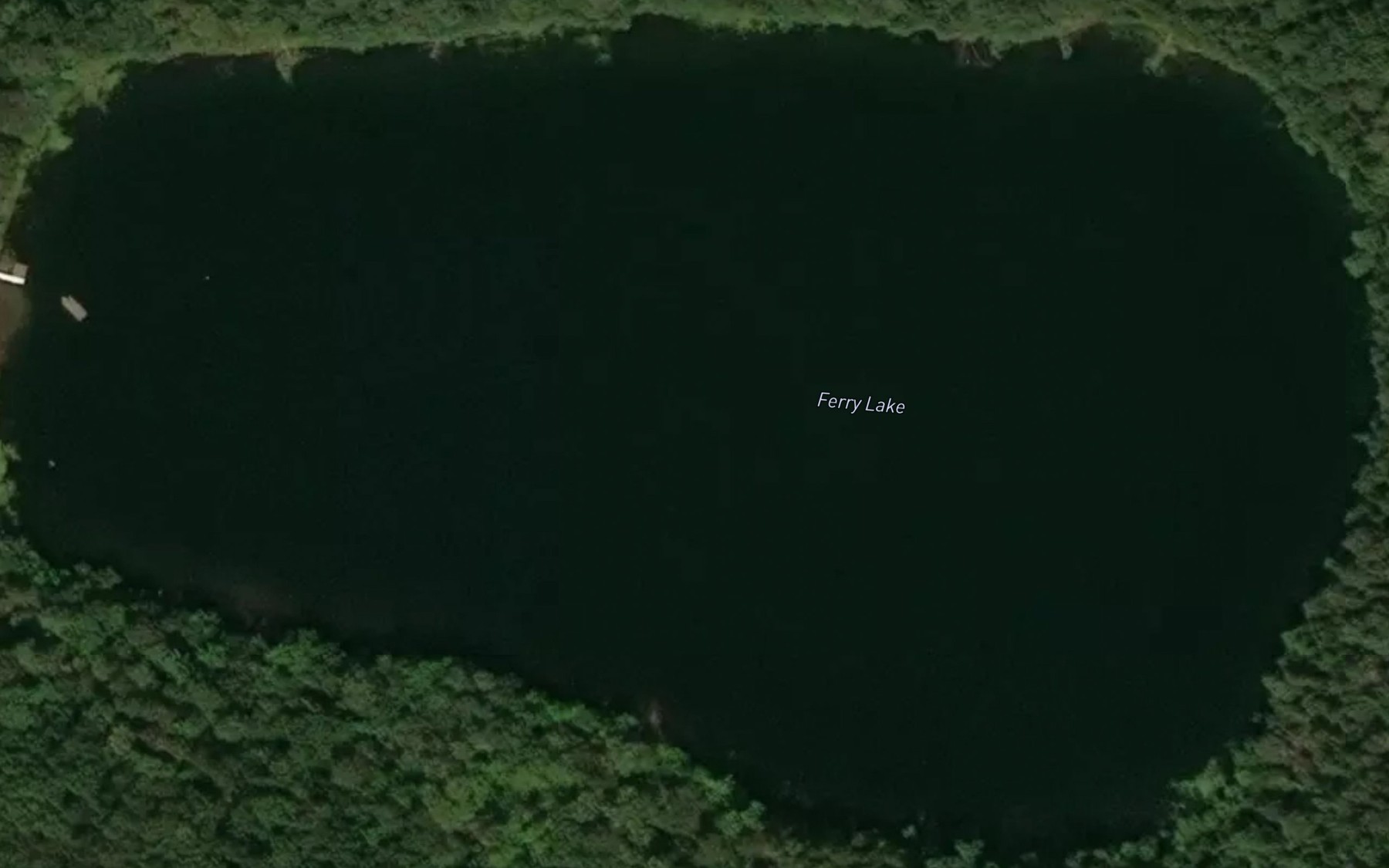Satellite map of the Ferry Lake