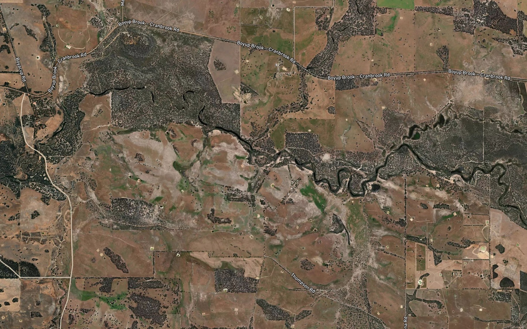 Satellite map of the Slab Hut Gully