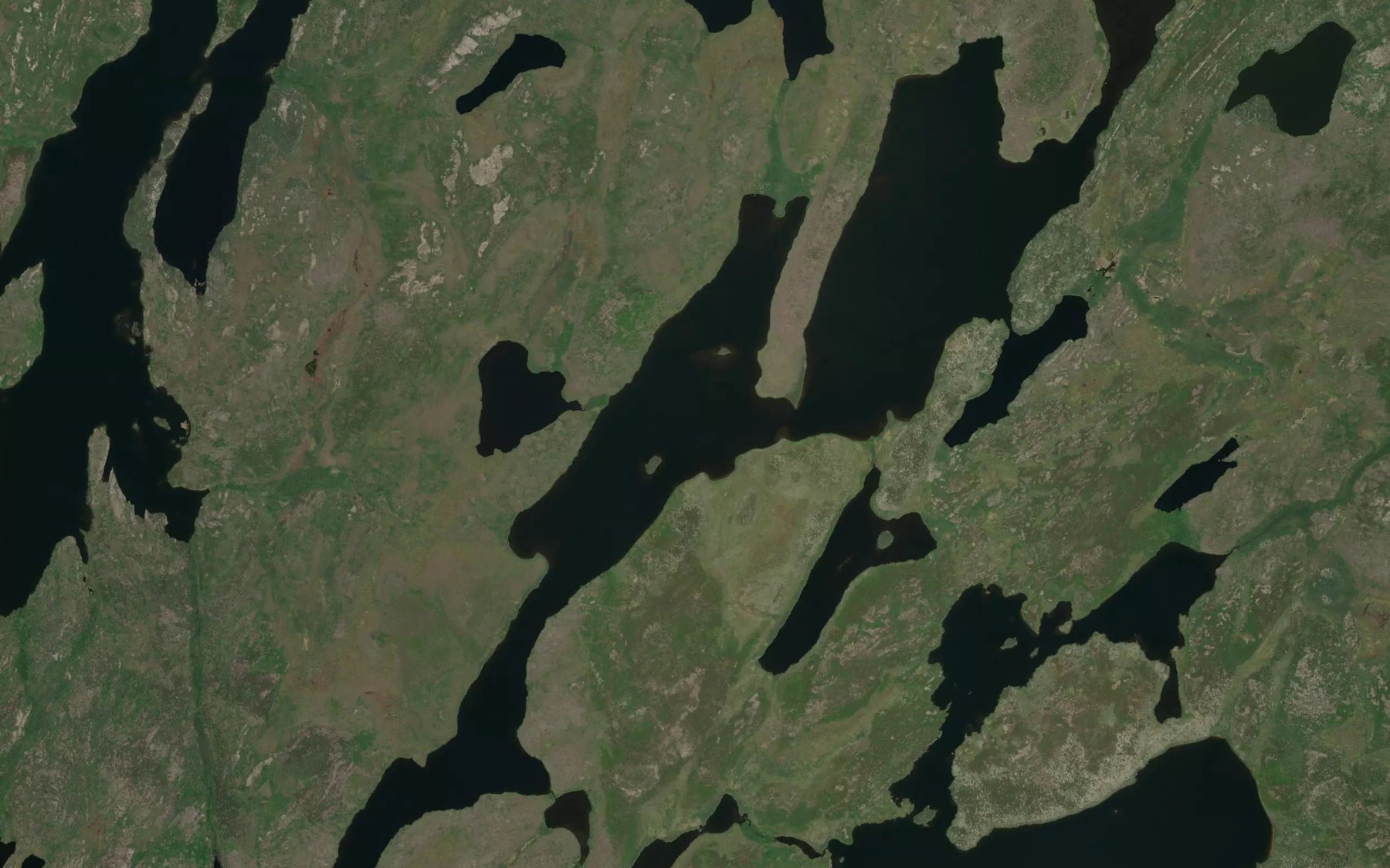 Satellite map of the Edward Robertson Lake