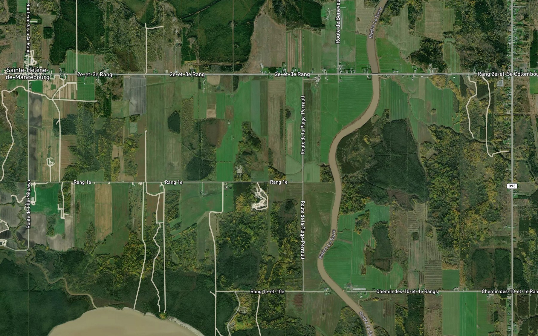 Satellite map of the Branche Boutin