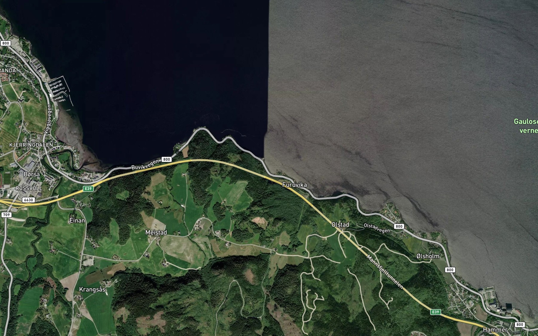 Satellite map of the Kobbskjerbukta