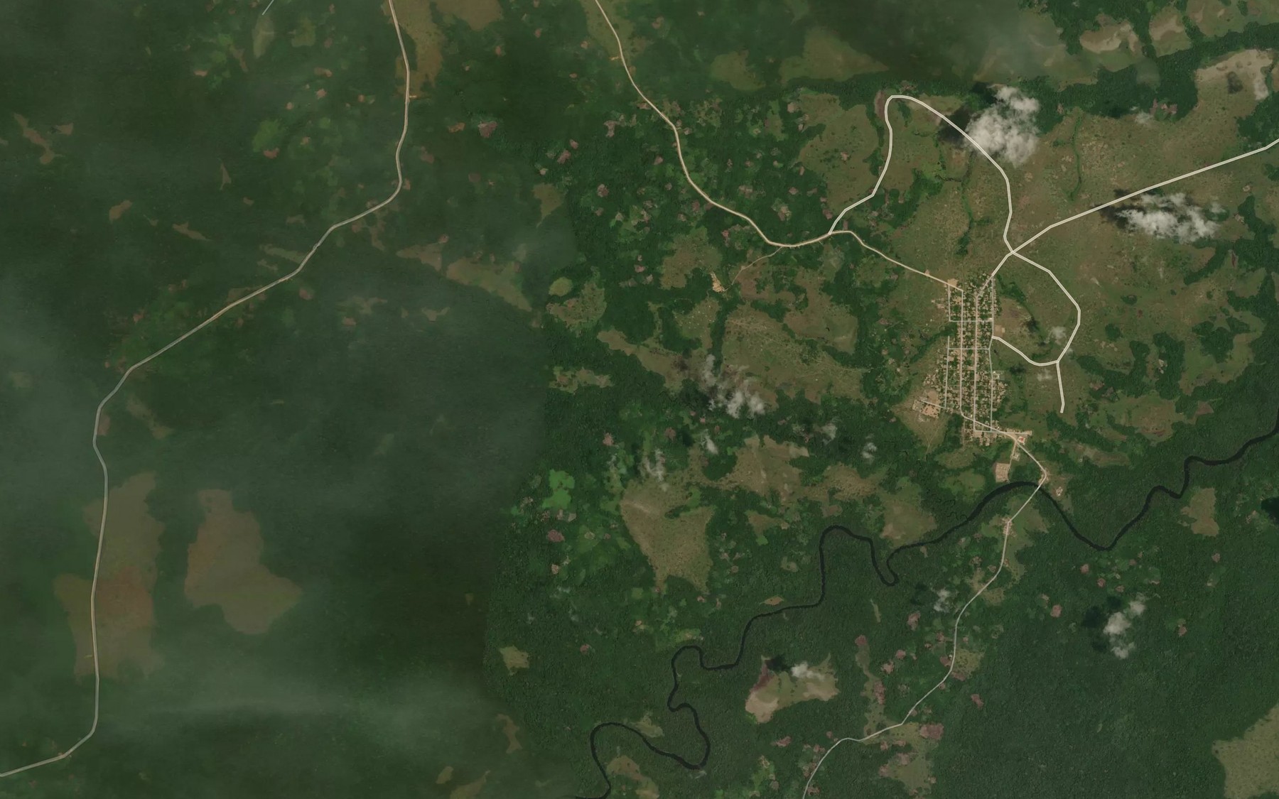 Satellite map of the Lessebe