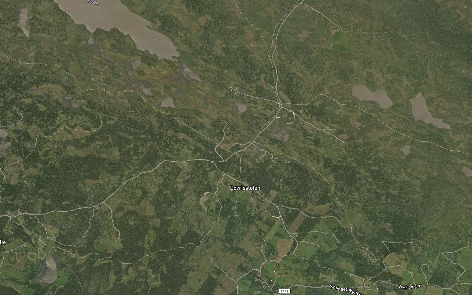 Satellite map of the Putteskaltjednet