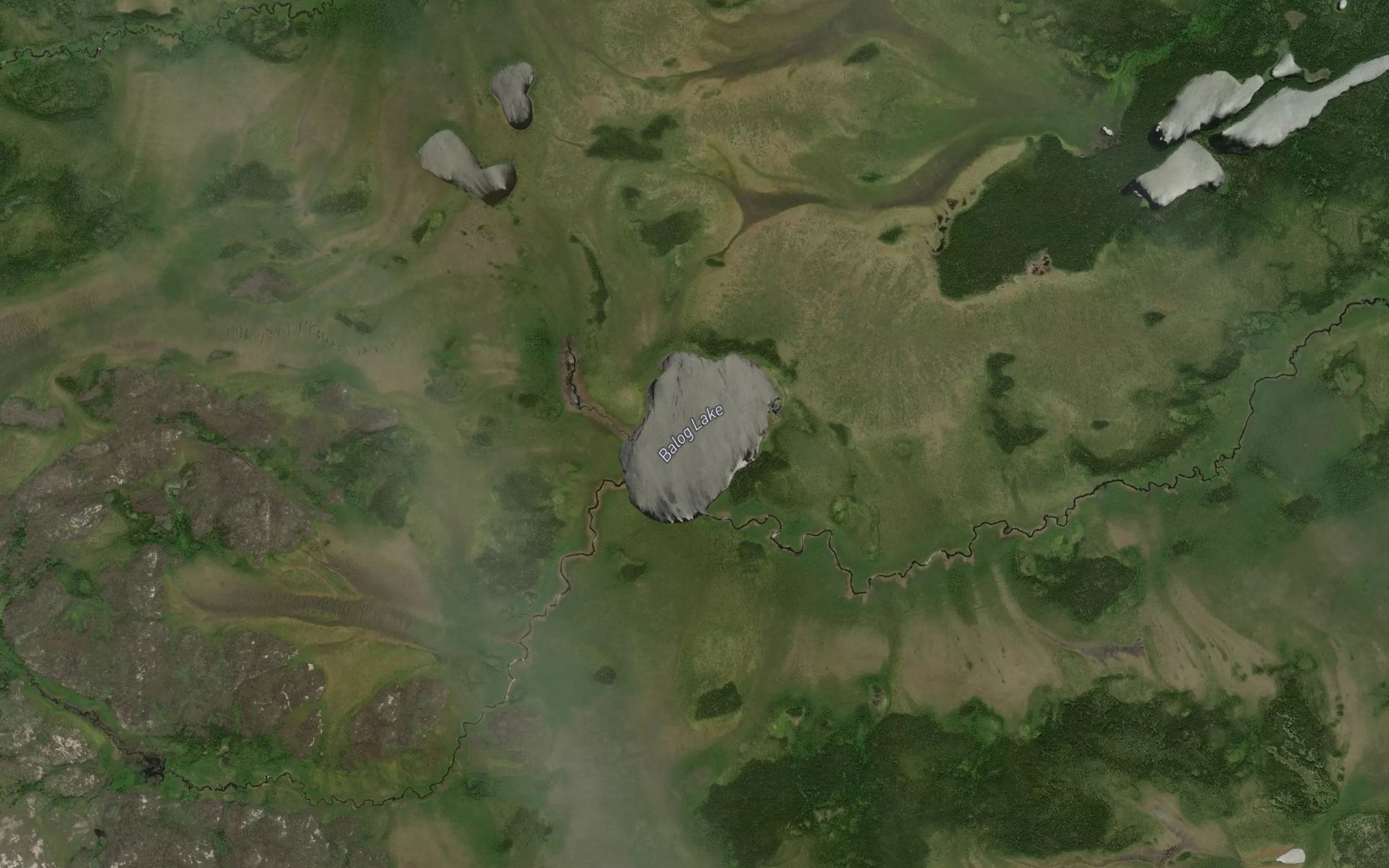 Satellite map of the Balog Lake